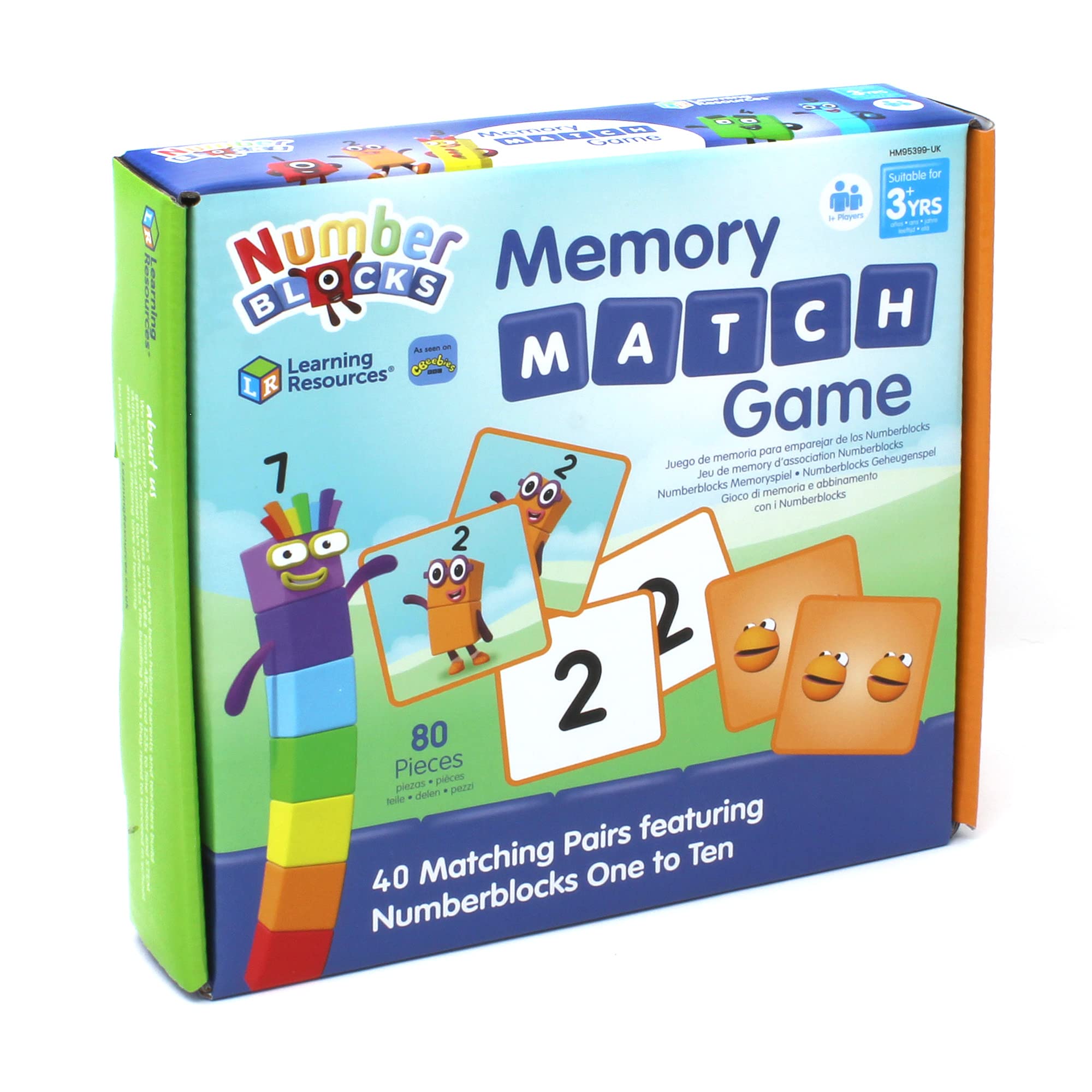 Learning Resources Numberblocks Memory Match Game Card Game 3