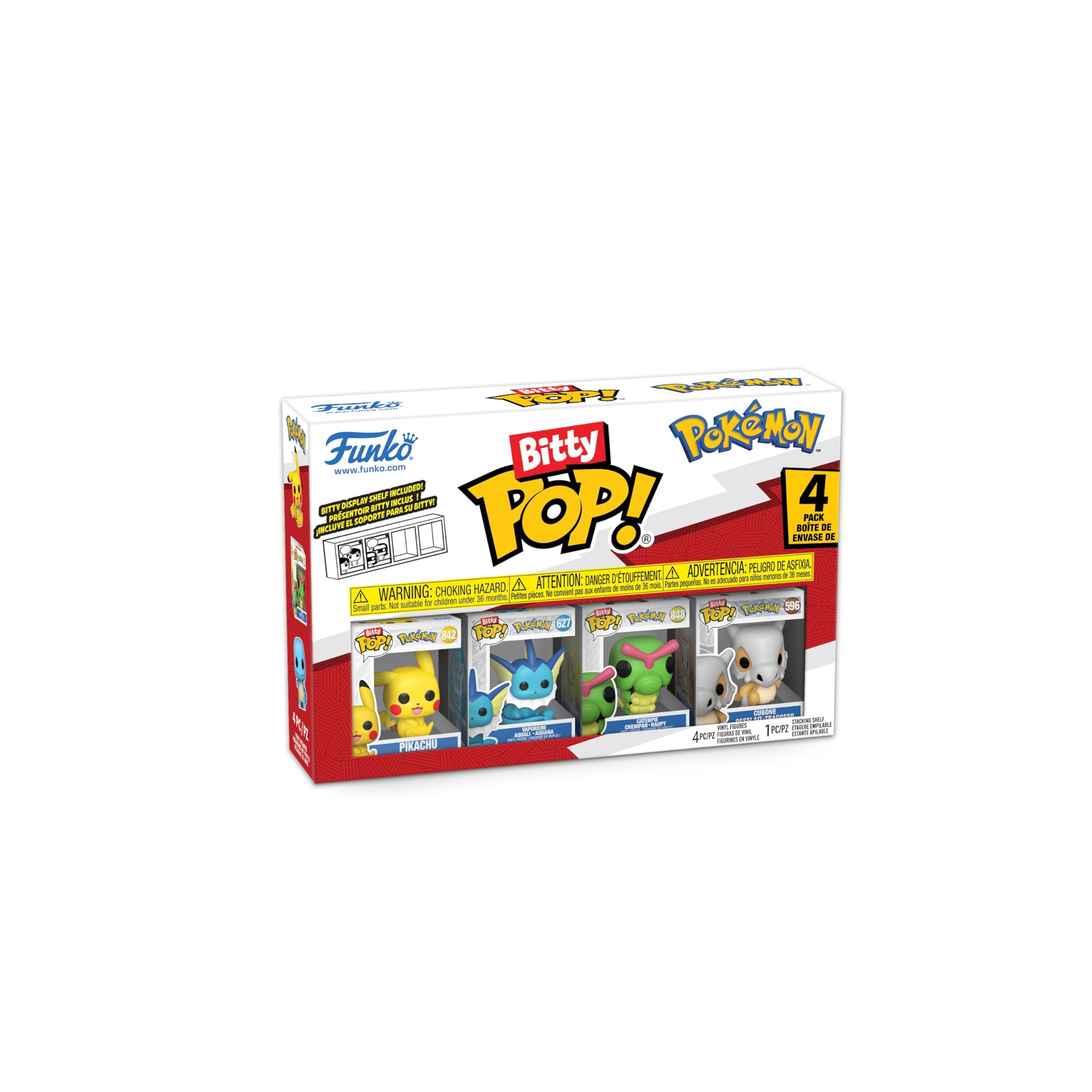 Funko Bitty Pop! Pokemon - Pikachu 4PK with Surprise Mystery Mini Figure | Vinyl | 0.9-inch 1