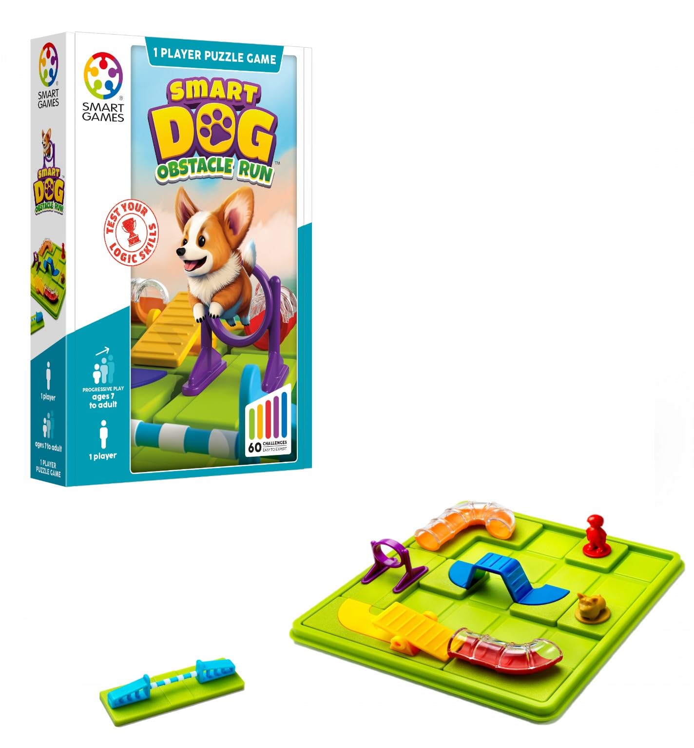SmartGames Smart Dog Puzzle Game - 60 Challenges | Ages 7+ | Portable 1