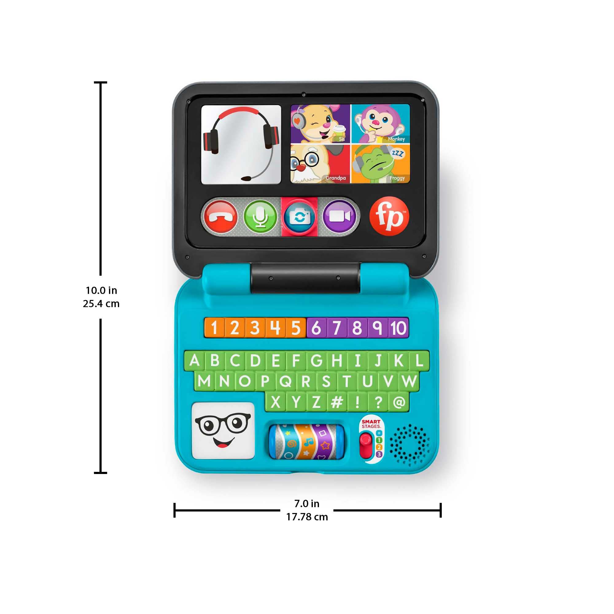 Fisher-Price Laugh & Learn Let's Connect Laptop - Electronic Learning Toy for Toddlers 6-36 Months