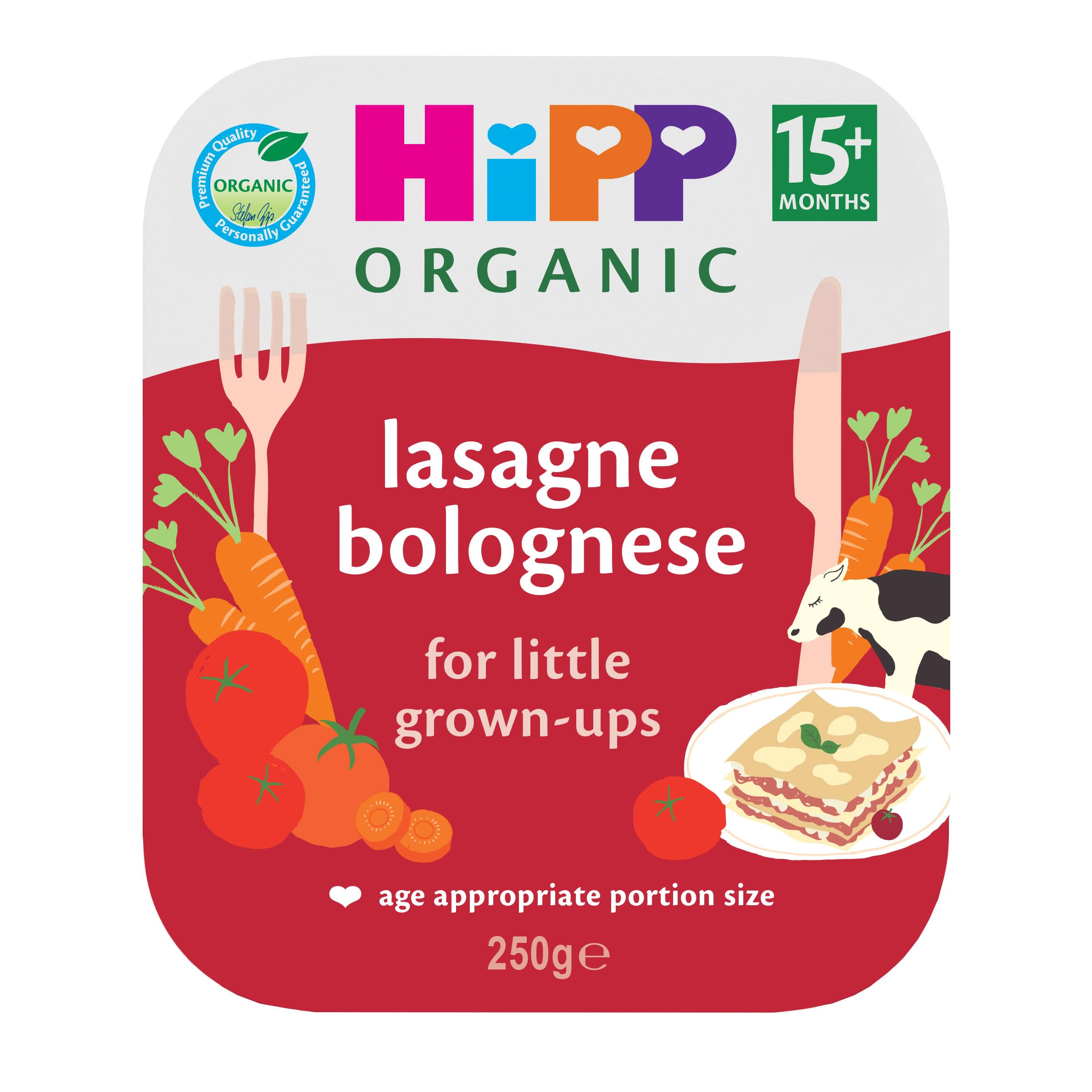 HiPP Organic Lasagne Bolognese Toddler Meal 15+ Months 250g (Pack of 6)