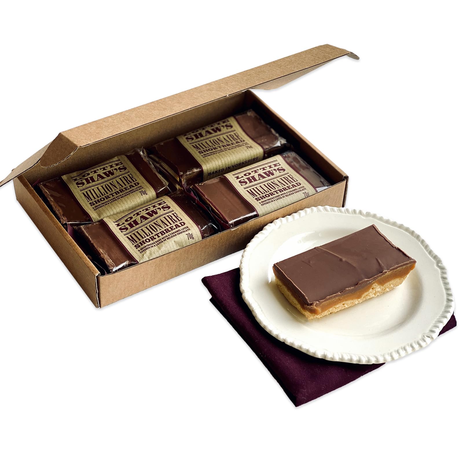 Lottie Shaw's Seriously Good Millionaire Shortbread - Pack of 4 Individually Wrapped Treats 1