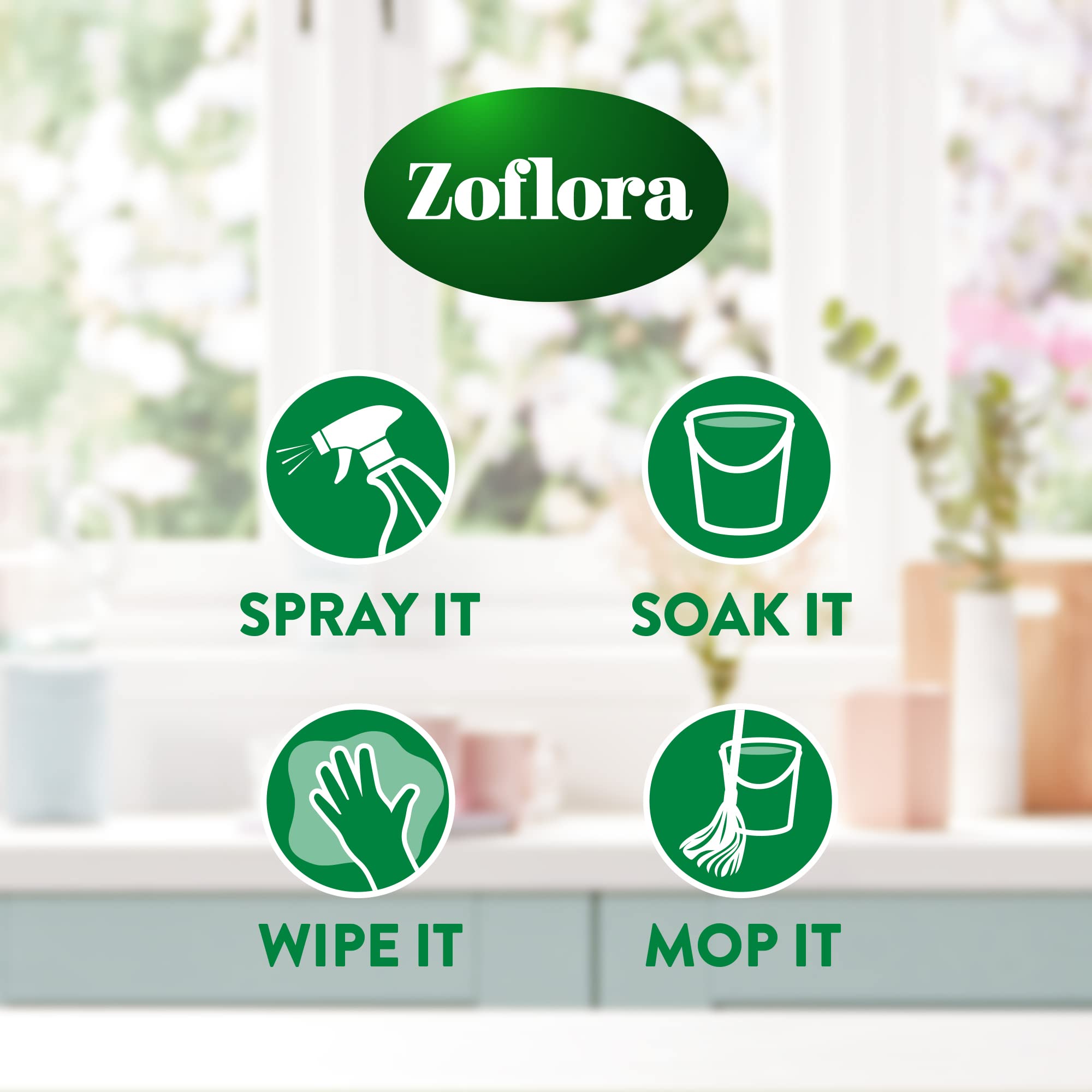 Zoflora Midnight Blooms Concentrated 3-in-1 Multipurpose Disinfectant (6 x 250ml) 3