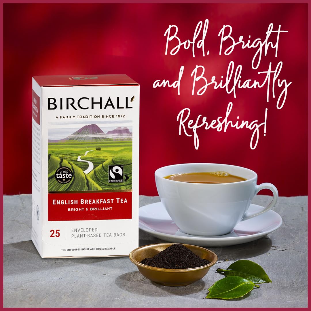 Birchall English Breakfast Tea Bags, 100% Fairtrade, Hand-Picked Black Tea from East Africa 14