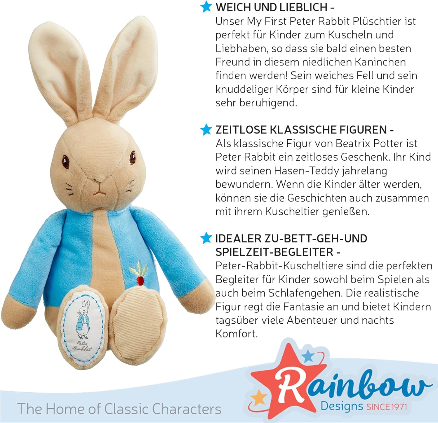My First Peter Rabbit Soft Toy - Beatrix Potter Plush Bunny for Babies & Toddlers 4