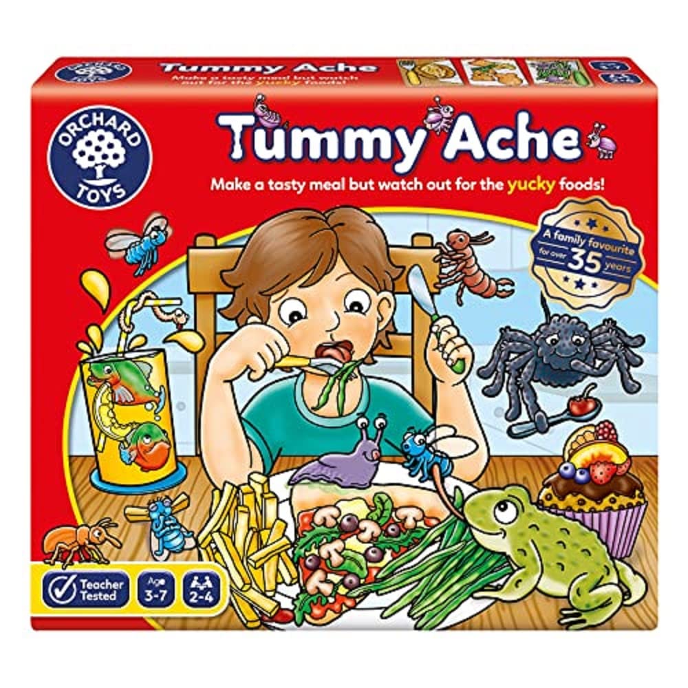 Orchard Toys Tummy Ache Game - Lotto Game for Ages 3-7 | 2-4 Players