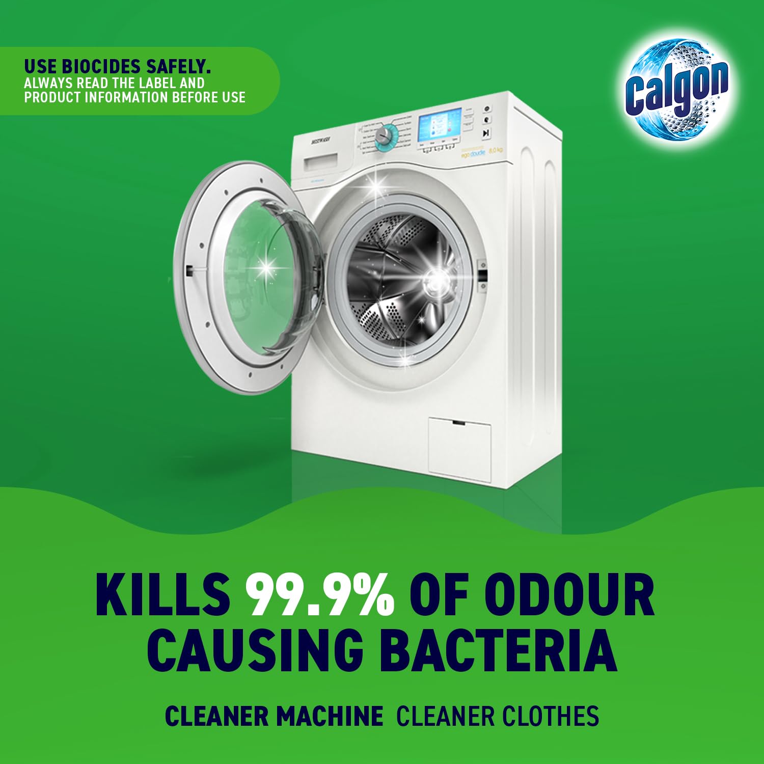Calgon Antibacterial Washing Machine Cleaner & Water Softener Gel - 750ml | Kills 99.9% Bacteria 2
