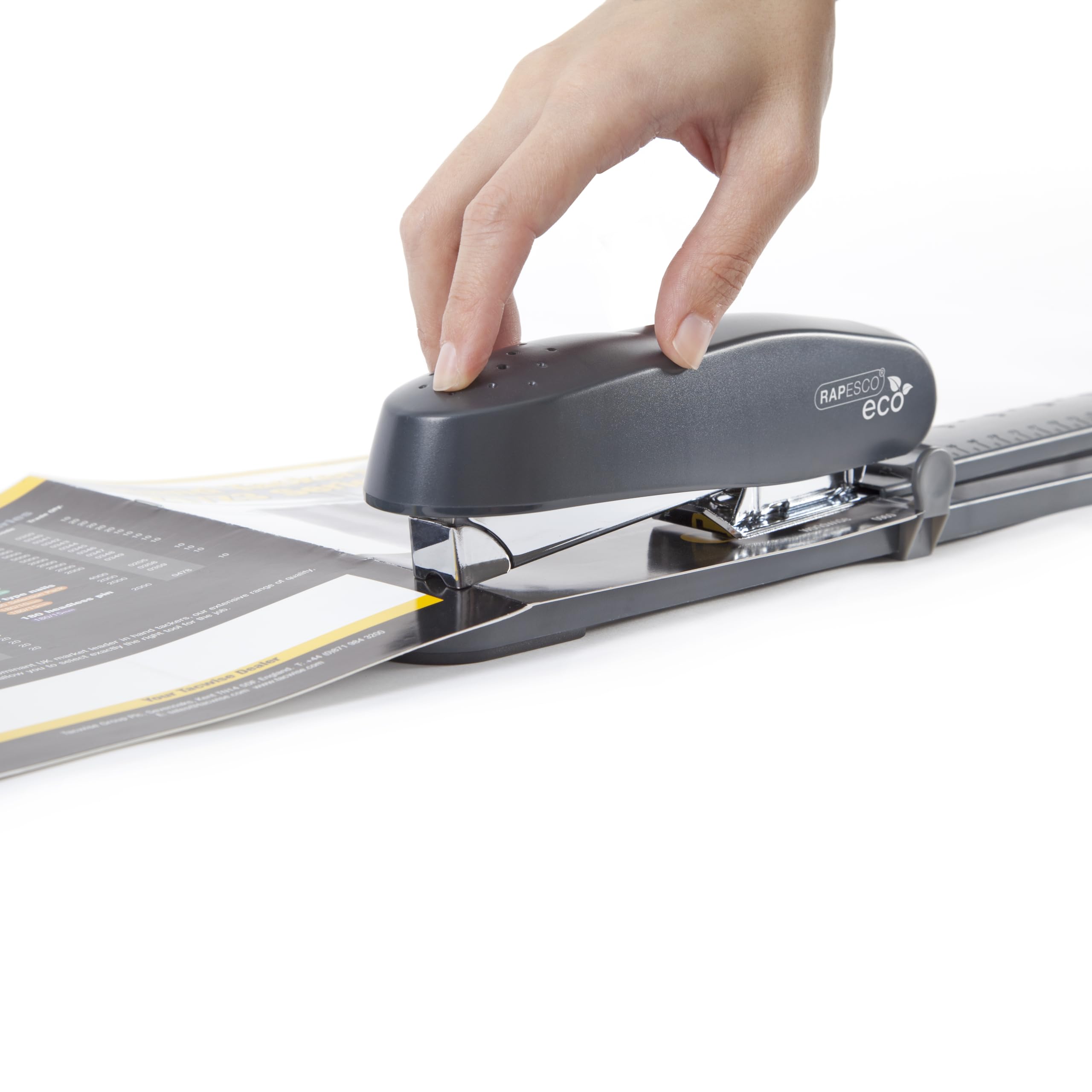 Rapesco 1480 ECO 790 Heavy Duty Long Arm Stapler - 50 Sheet Cap | 300mm Reach | Includes 2000 Staples