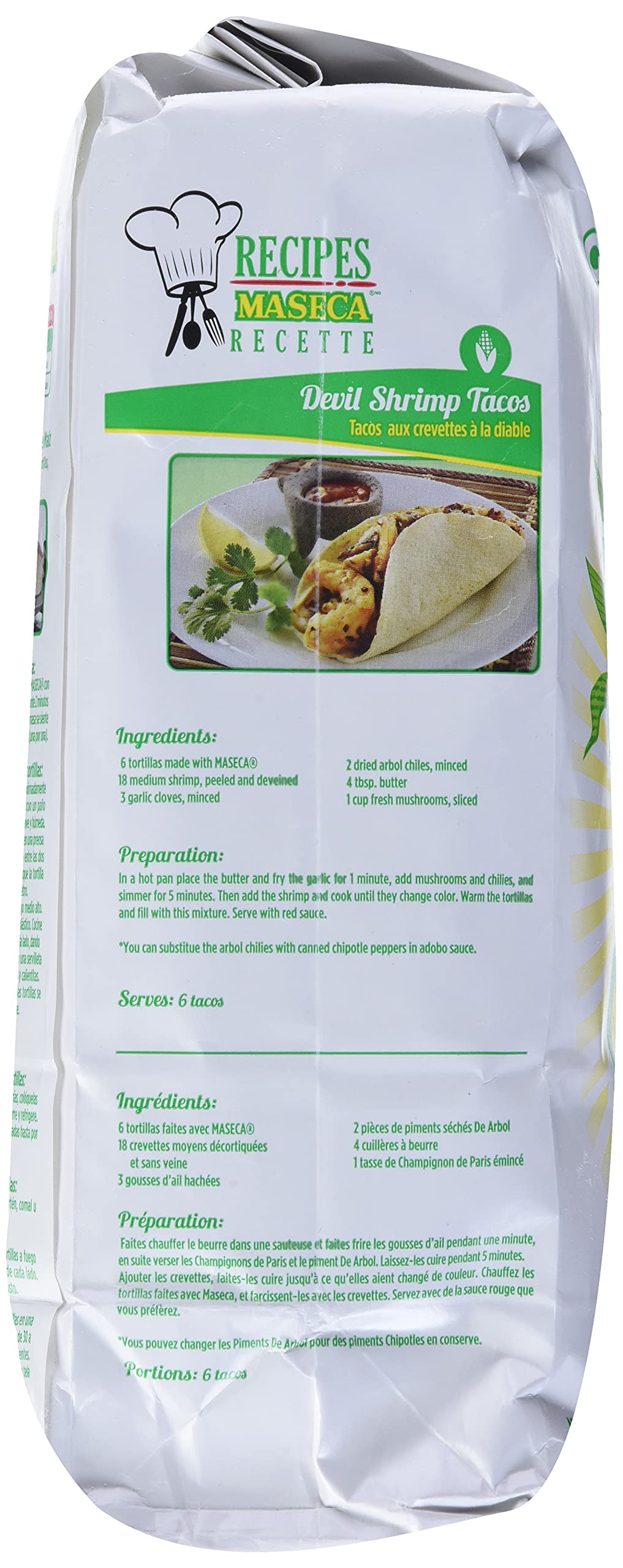 Maseca Instant Corn Masa Flour 1.8kg - Gluten Free, No Preservatives, No Cholesterol
