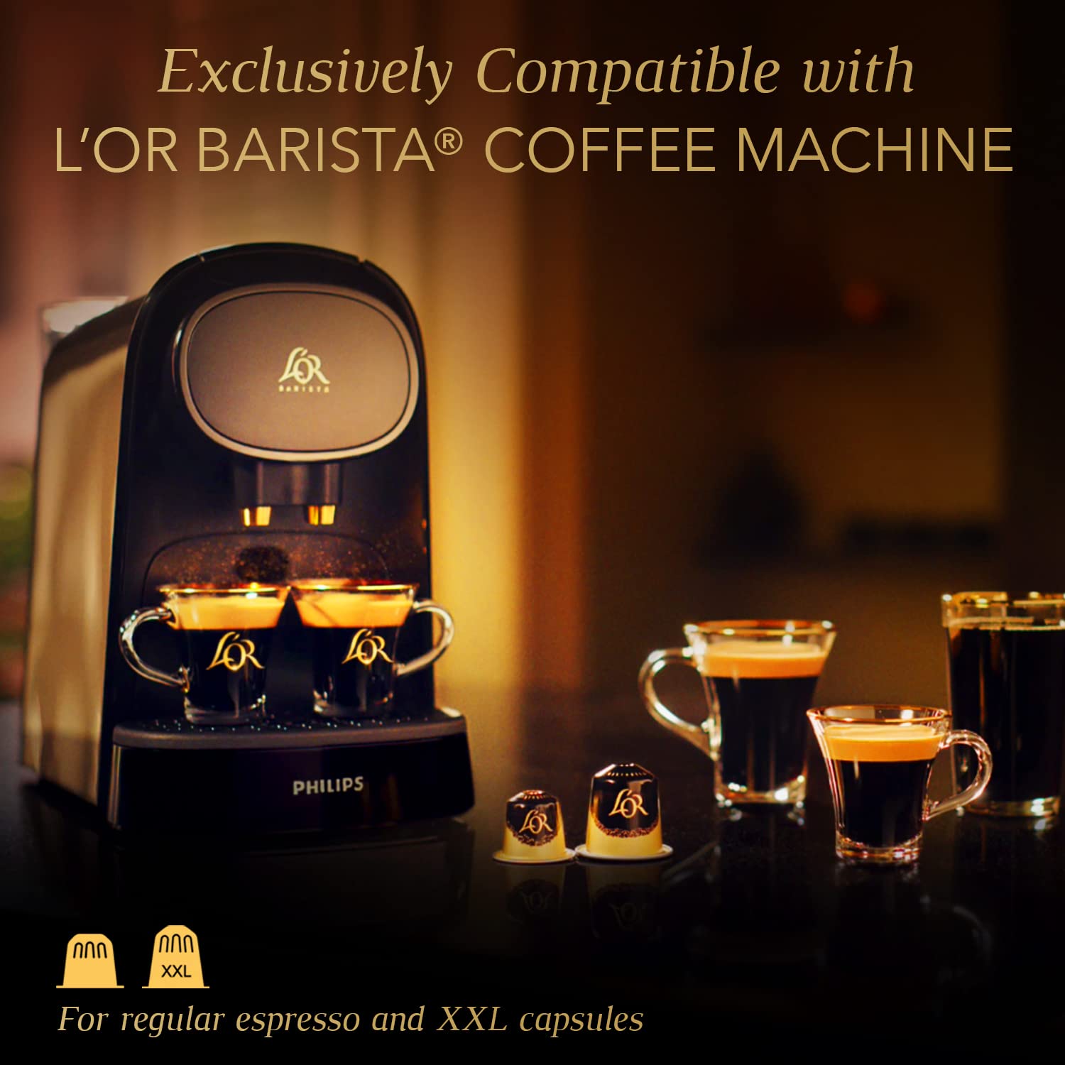L'OR BARISTA Double Barista Selection XXL Aluminium Coffee Capsules (5 x 10 Pods) for L'OR BARISTA Machines 4