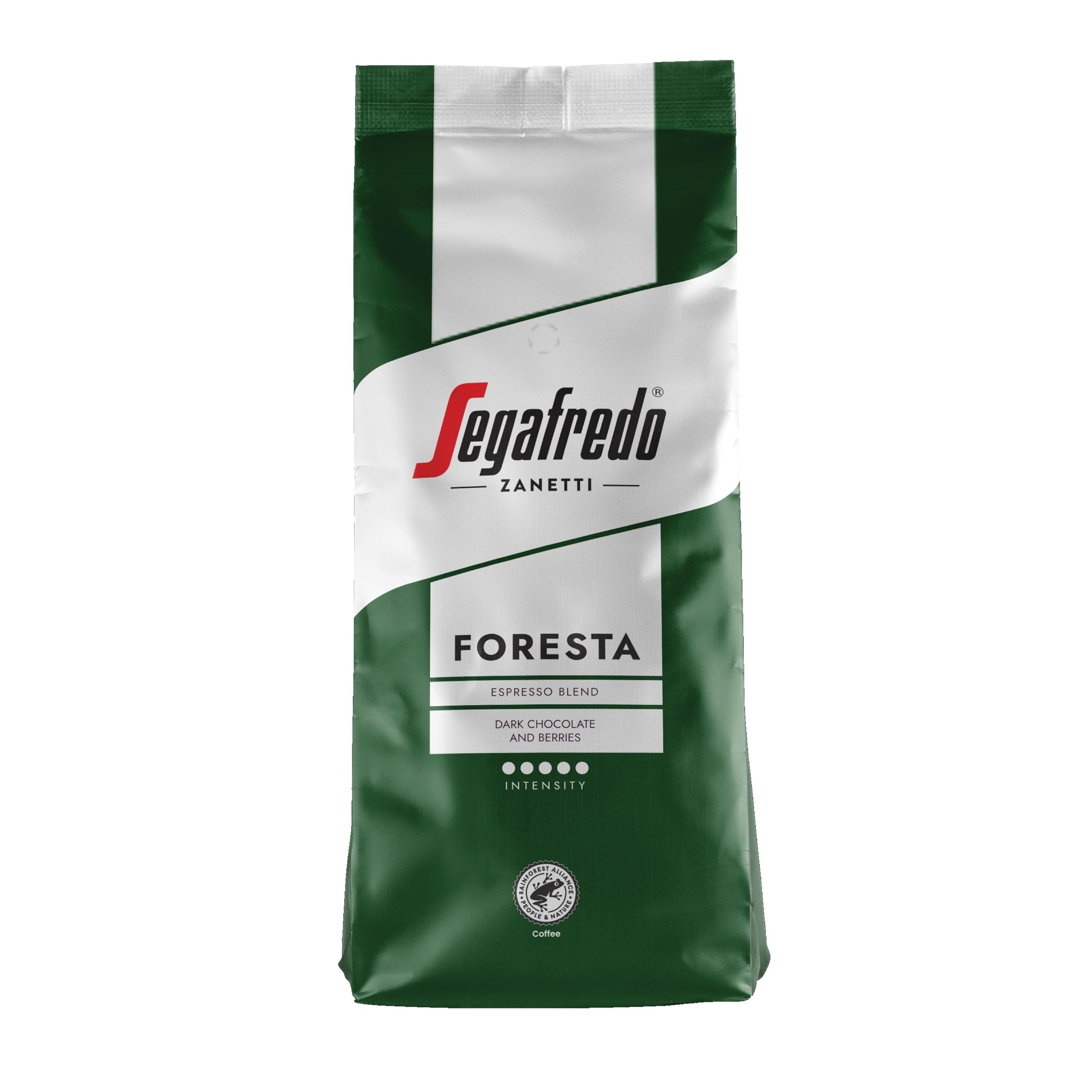 Segafredo Zanetti FORESTA Rainforest Alliance Certified Coffee Beans - 1kg Whole Bean