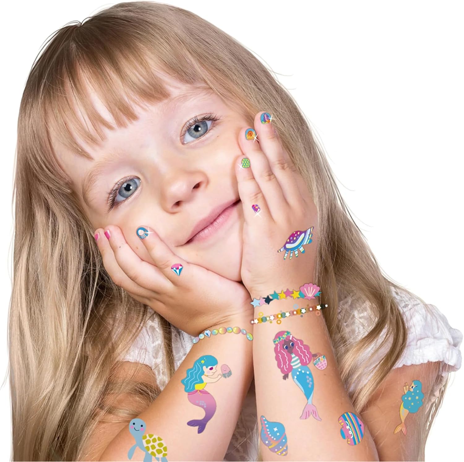 Avenir Mermaid Nail Stickers & Temporary Tattoos Creative Set 3