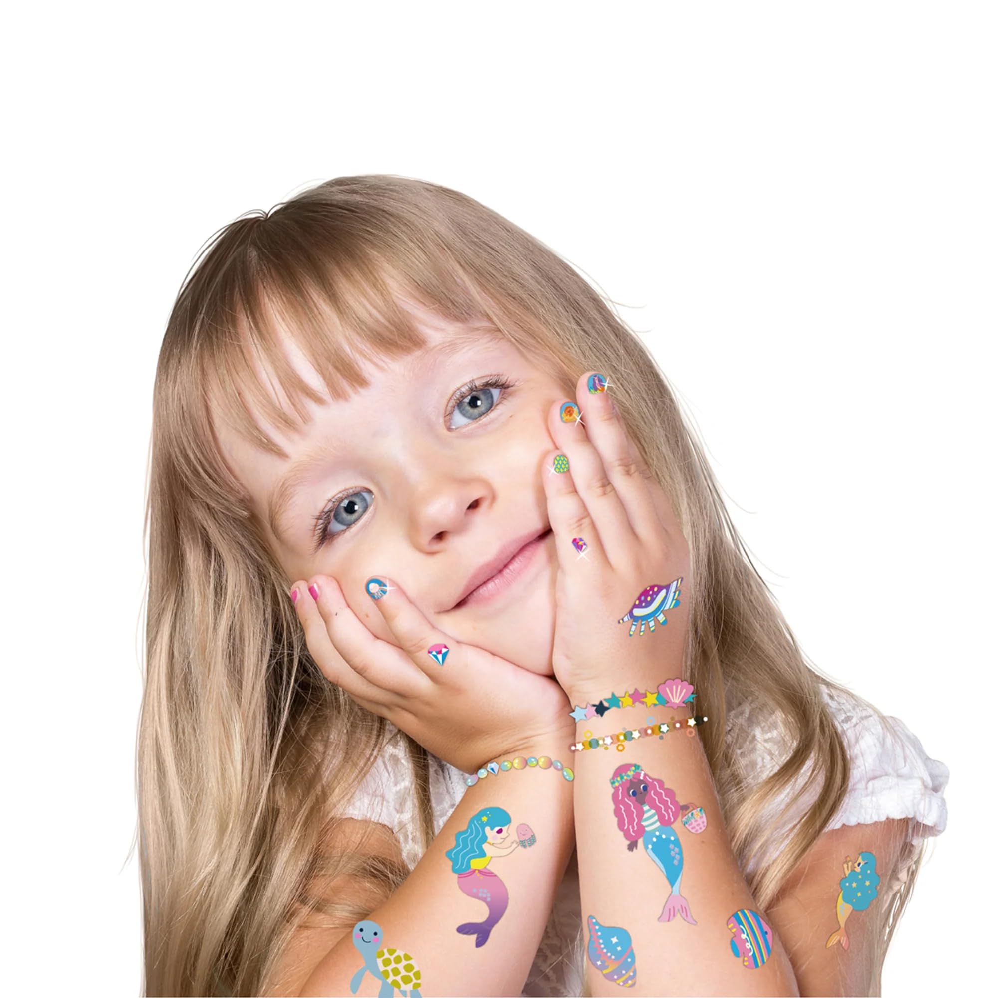 Avenir Mermaid Nail Stickers & Temporary Tattoos Creative Set 6