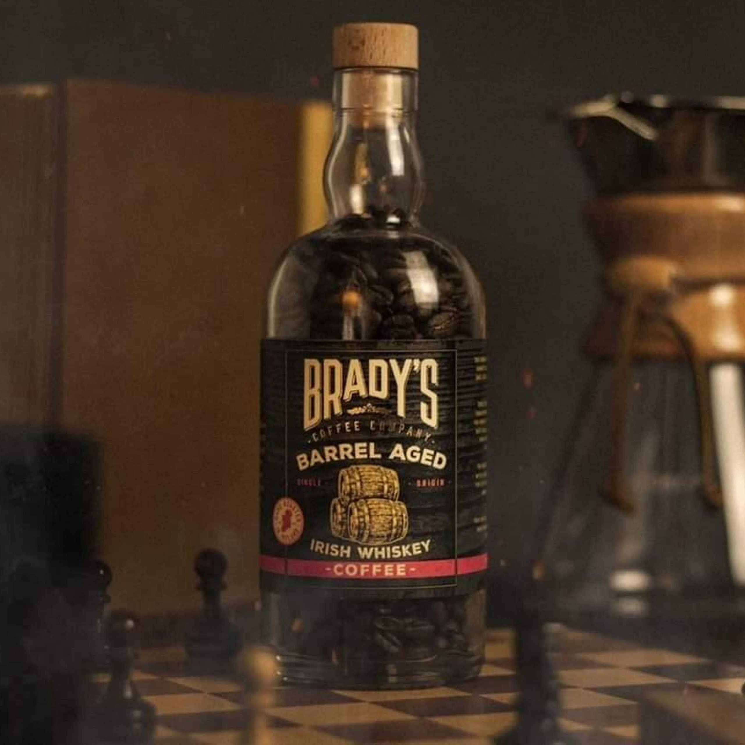 Brady's Irish Barrel Aged Whole Bean Coffee - 180g Medium Roast