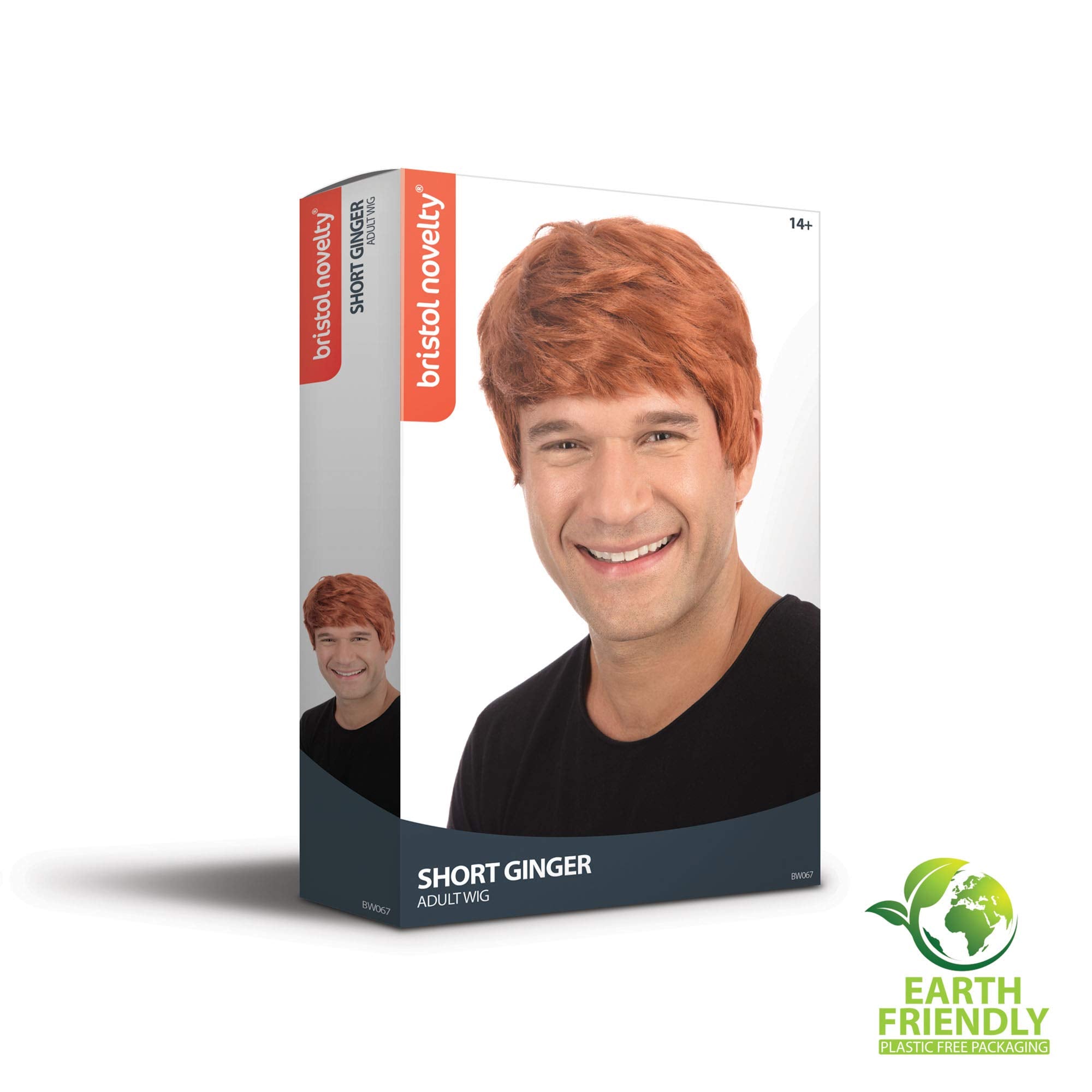 Bristol Novelty BW067 Male Wig Short Ginger One Size
