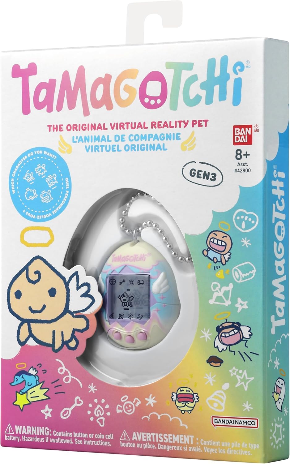 TAMAGOTCHI Original Angel Party Digital Pet - Electronic Virtual Pet Toy for Kids 8+ 4