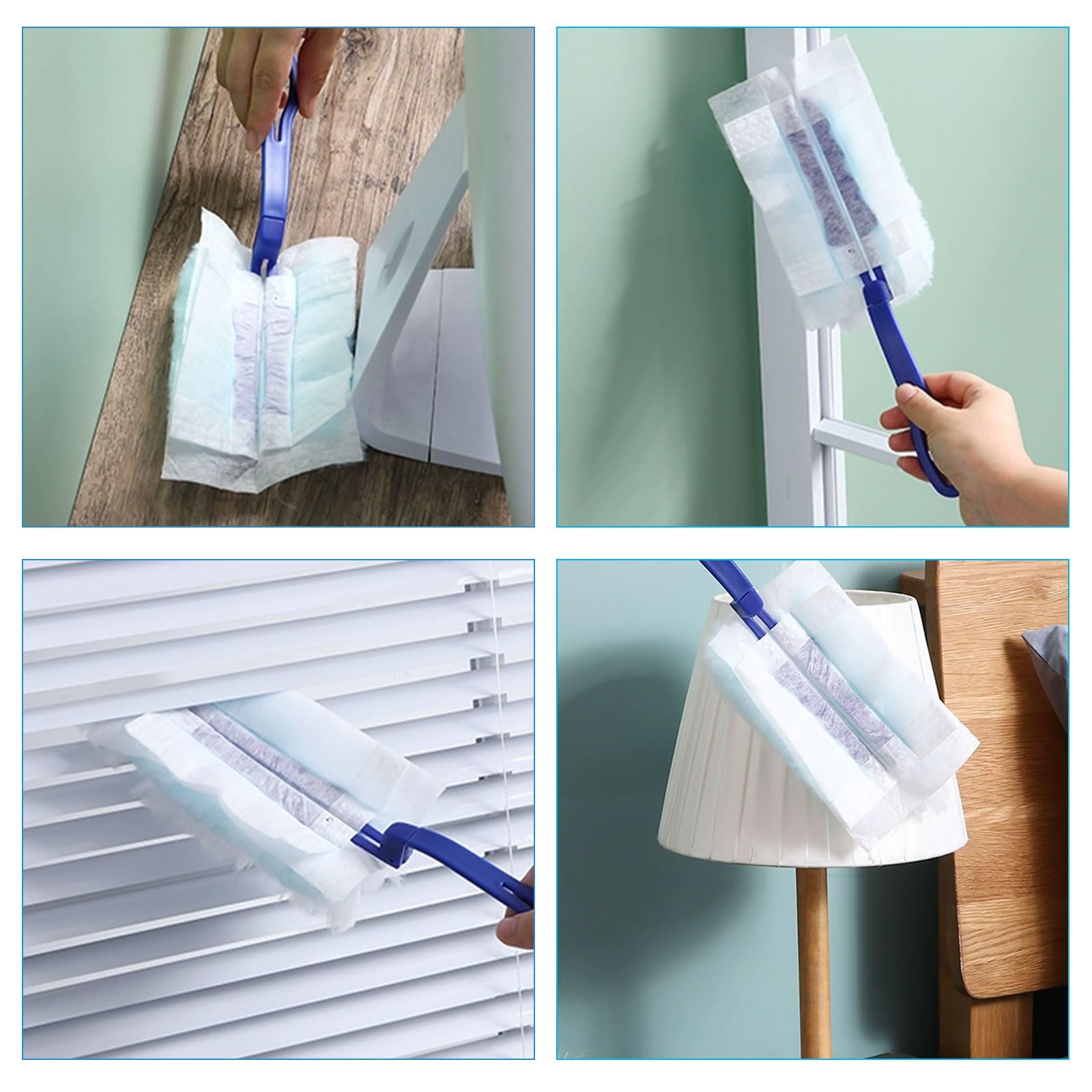 ASelected Fluffy Duster Refills 30 Pcs with 1 Handle - Reusable Cleaning Tool for Home 4