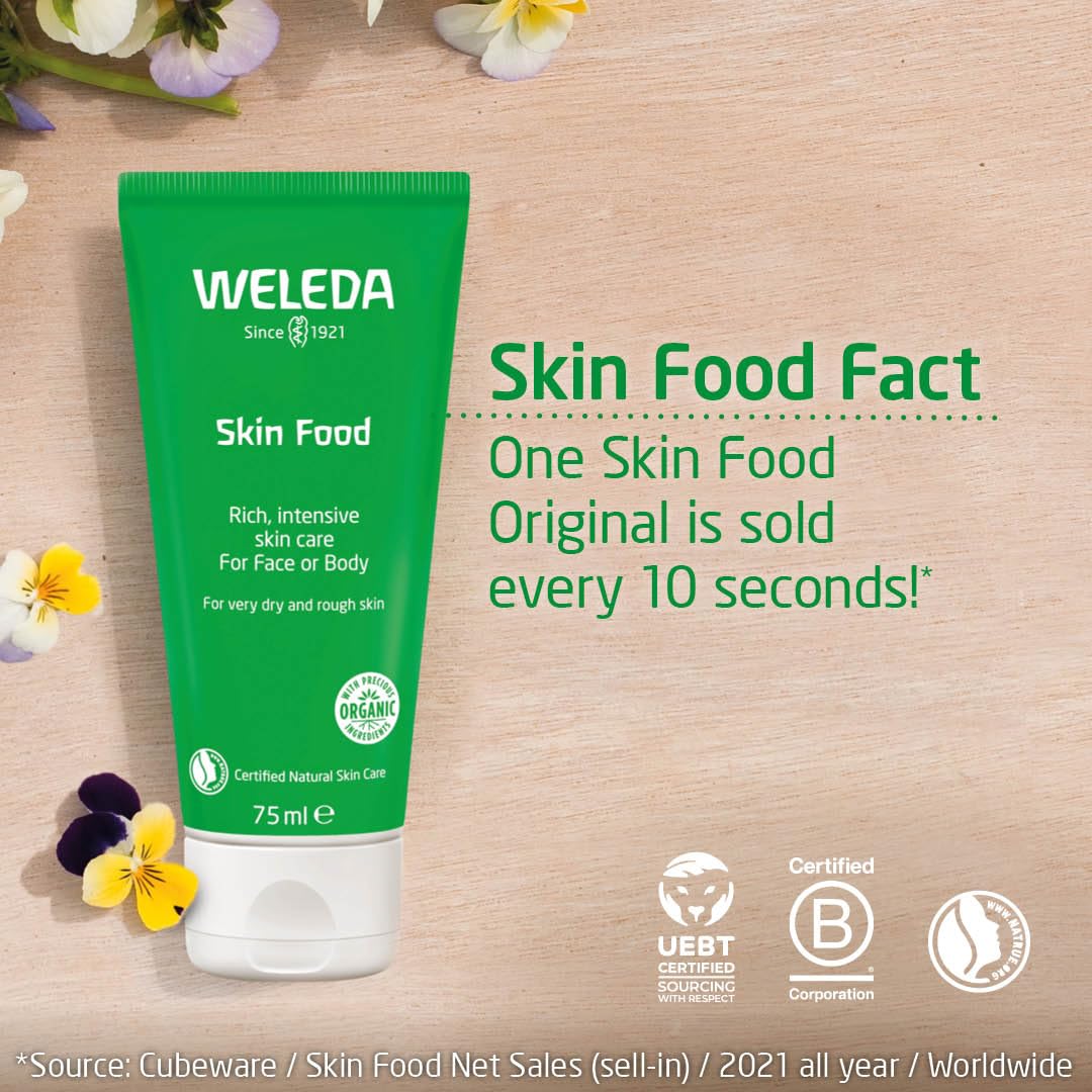 Weleda Skin Food Twin Pack - Dry Skin Moisturiser Cream for Face & Body 4