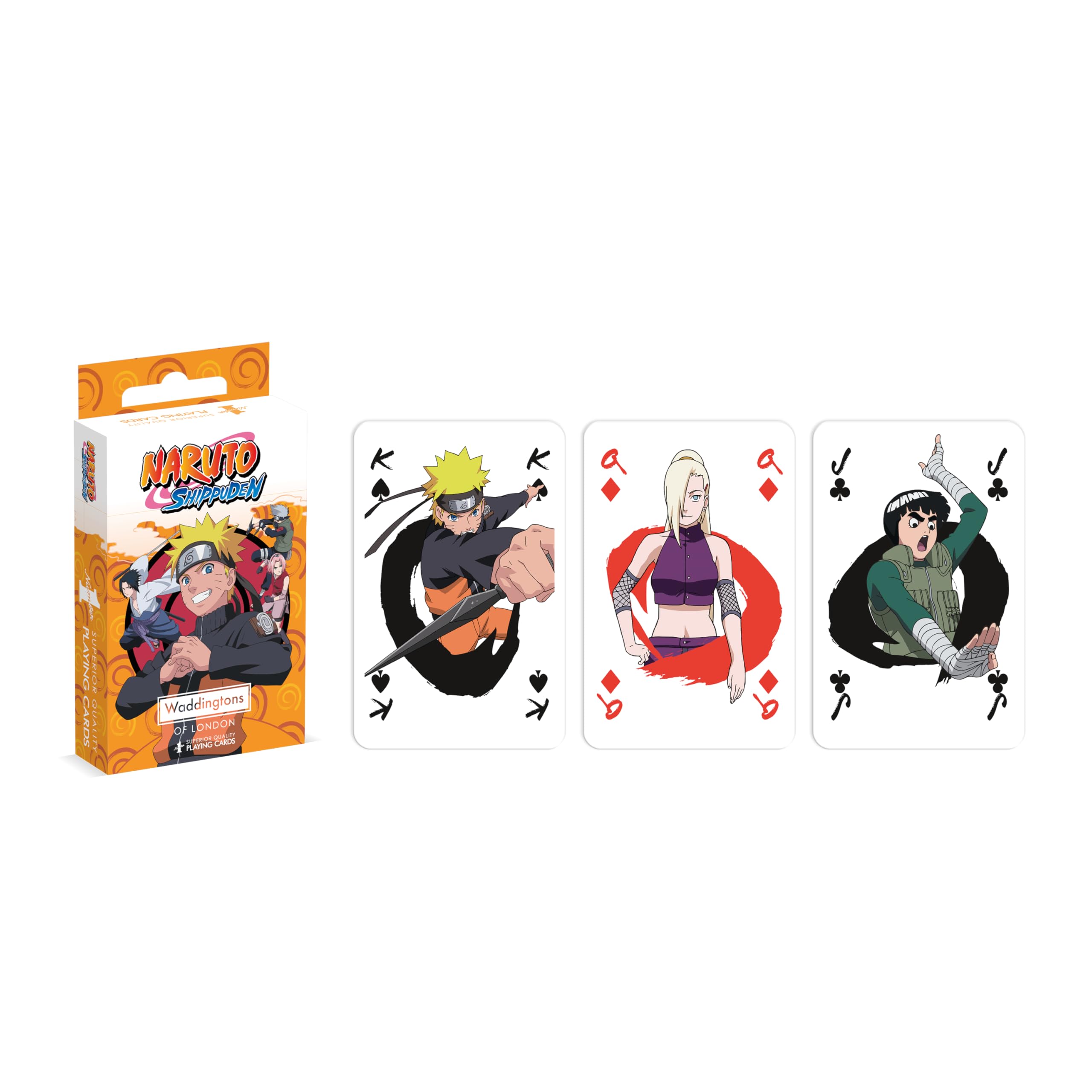 Waddingtons Number 1 Naruto Playing Cards – 52-Card Deck with Jokers for Snap, Slap Jack & Crazy Eights
