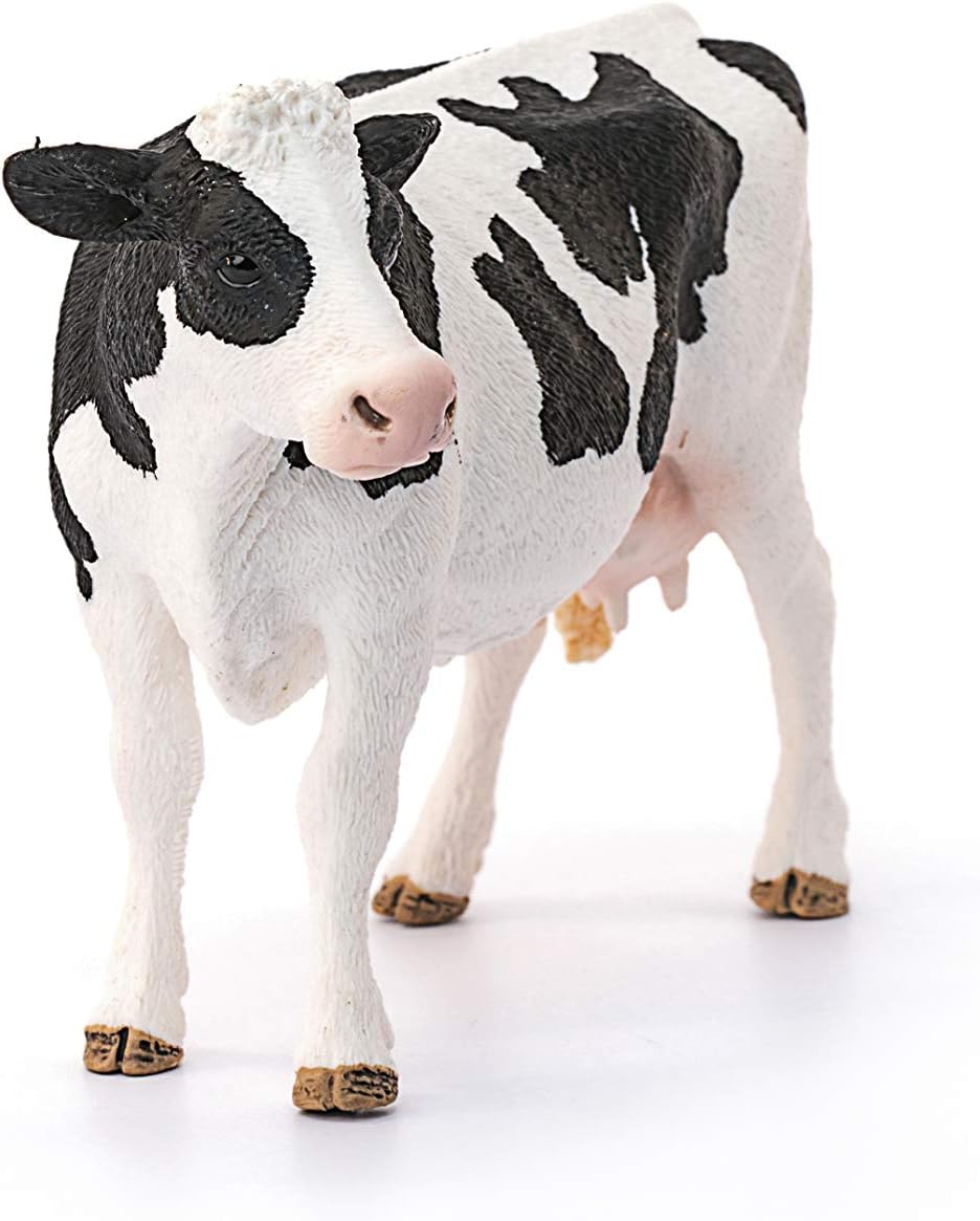 Schleich Farm World Holstein Cow Toy Figure - Realistic Hand-Painted Play Figure for Ages 3+ 3