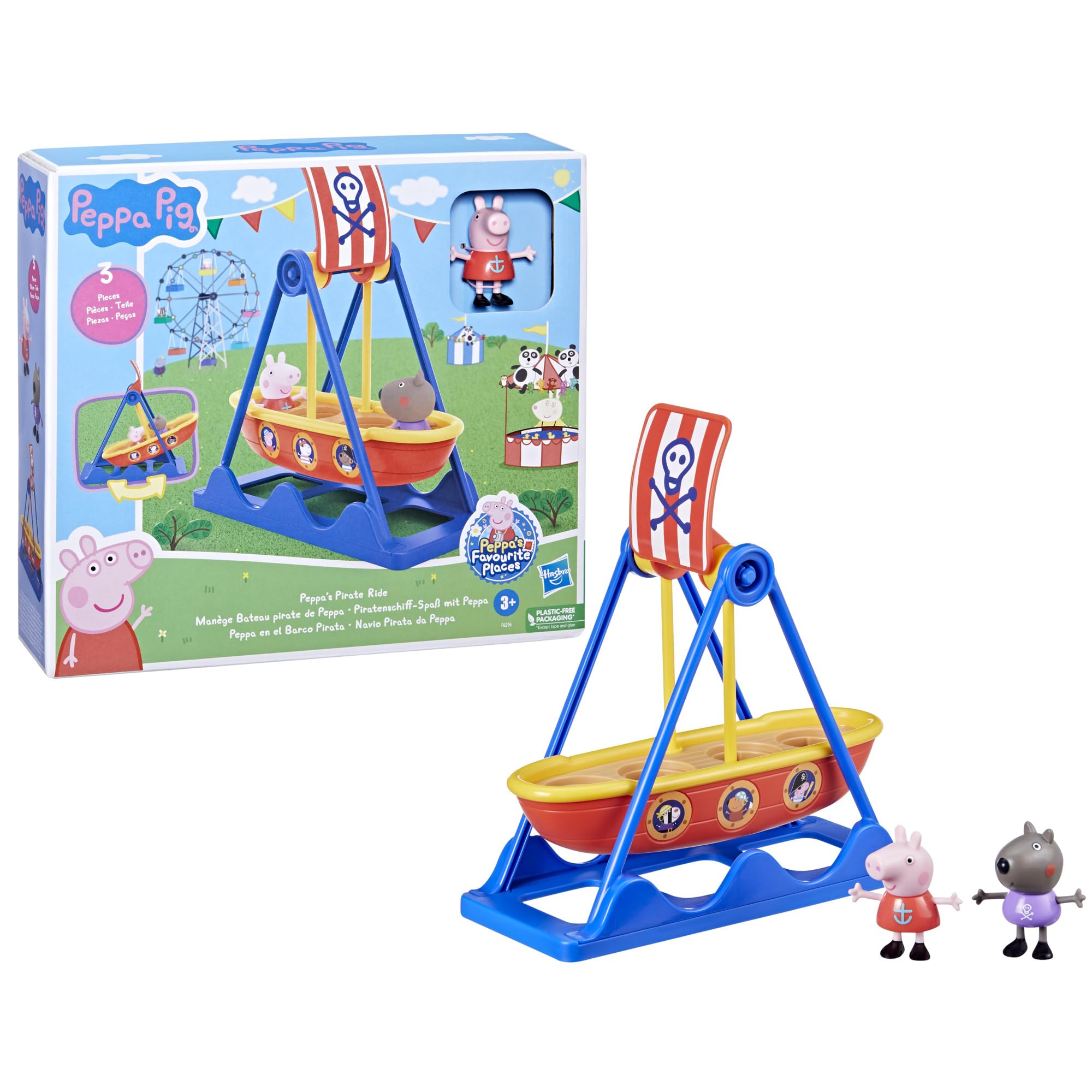 Peppa Pig Pirate Ride Playset - Swinging Ship with 2 Figures, Ages 3+ 8