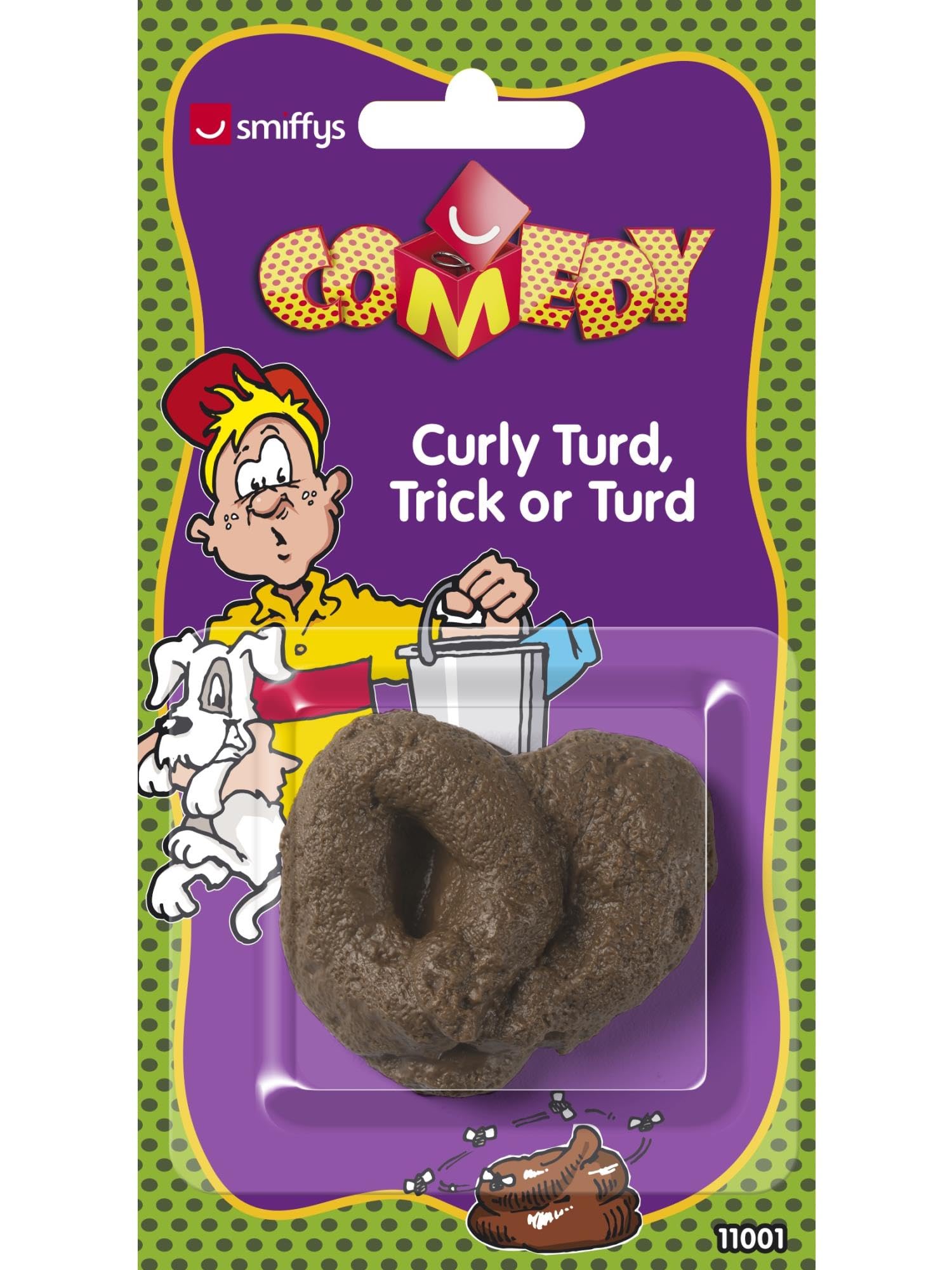 Smiffys Curly Turd Brown Novelty Joke Accessory for Fancy Dress 3