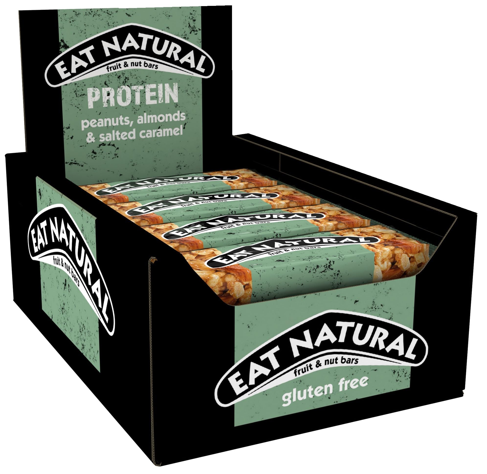 Eat Natural Protein Peanuts, Almonds & Salted Caramel Fruit & Nut Bars (12 x 40g)