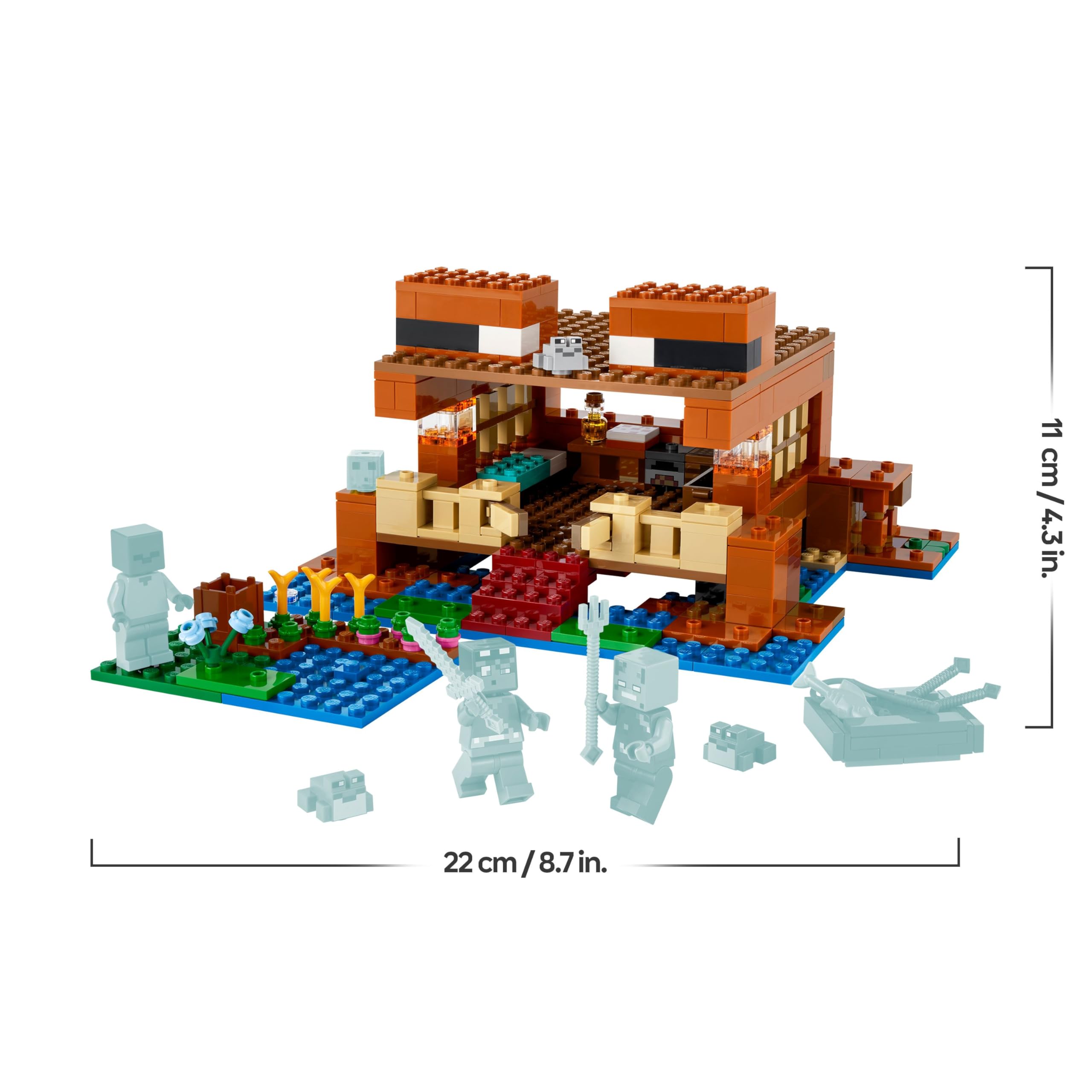 LEGO Minecraft The Frog House Building Set - 400-Piece Playset for Kids 8+ 9