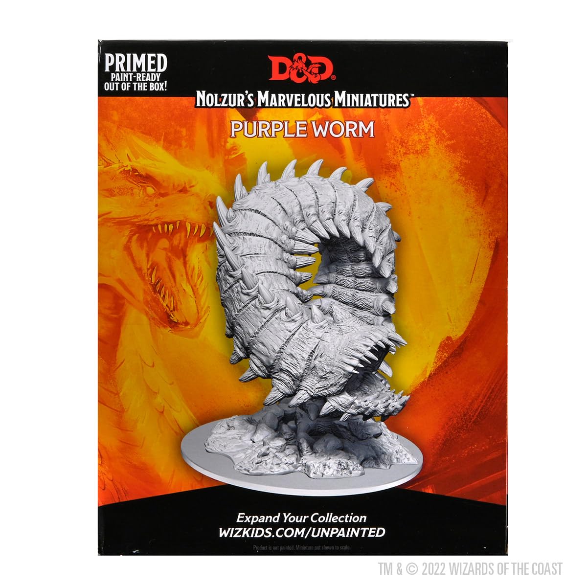 WizKids D&D Nolzur's Marvelous Miniatures Purple Worm Unpainted Figure 7