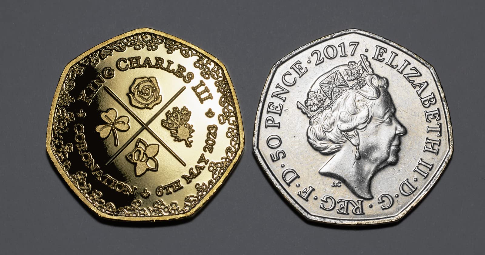 The Commemorative Coin Company King Charles III 24ct Gold Plated Coronation Commemorative Coin 4