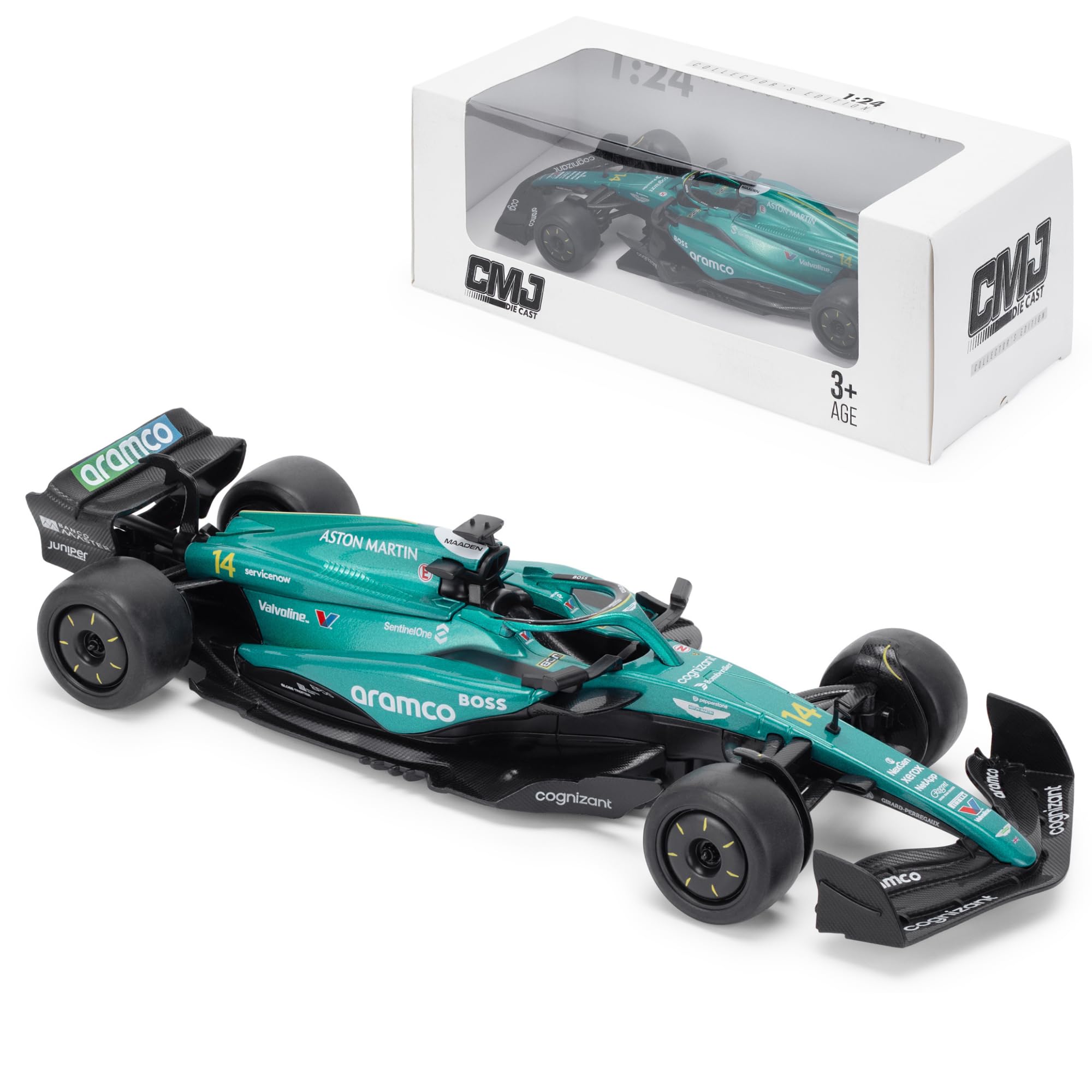 Aston Martin AMR24 F1 1:24 Scale Die-Cast Model Car - Officially Licensed Metal Display Model 4