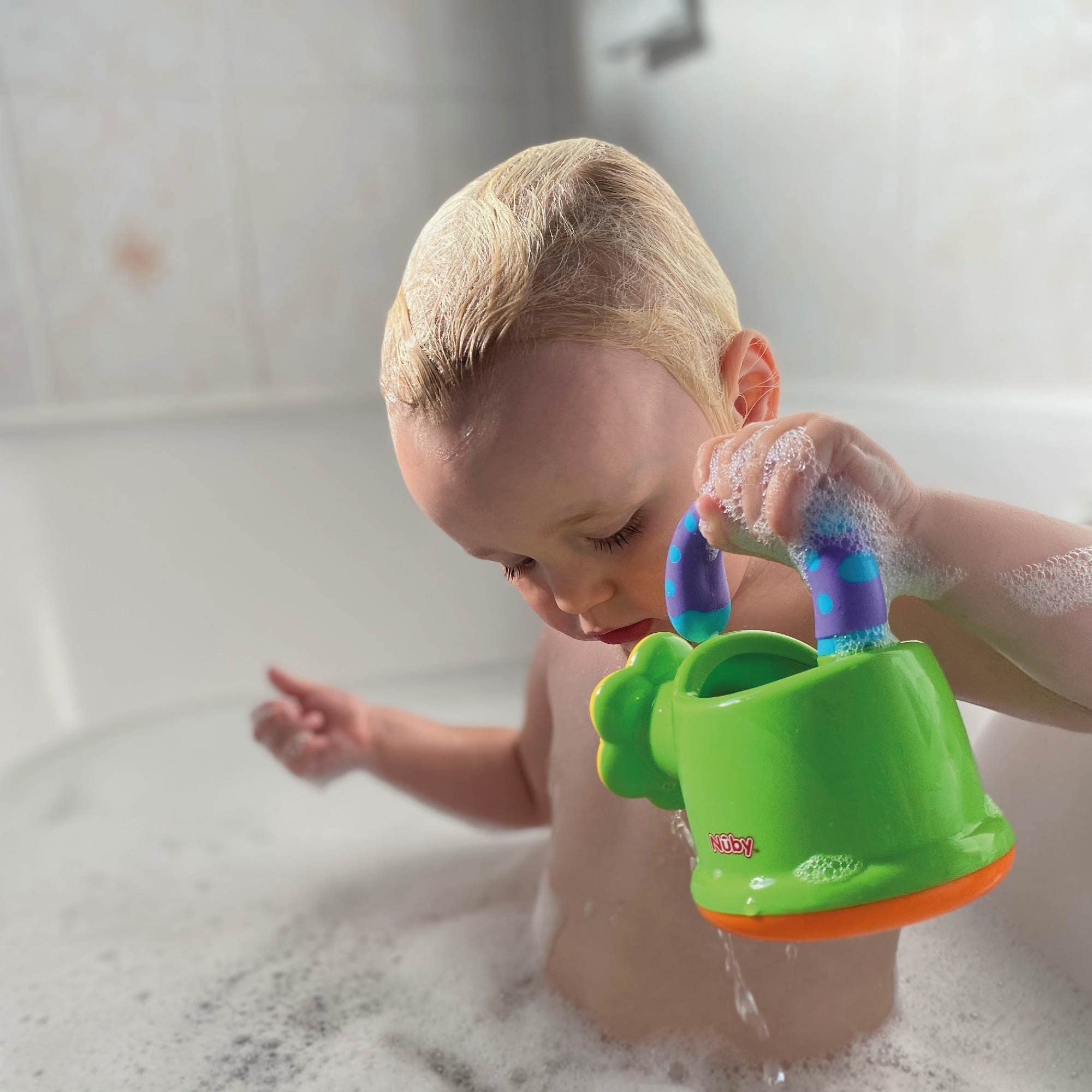 Nuby Fun Watering Can Bath Toy - Sensory Development for Babies 6M+ 13