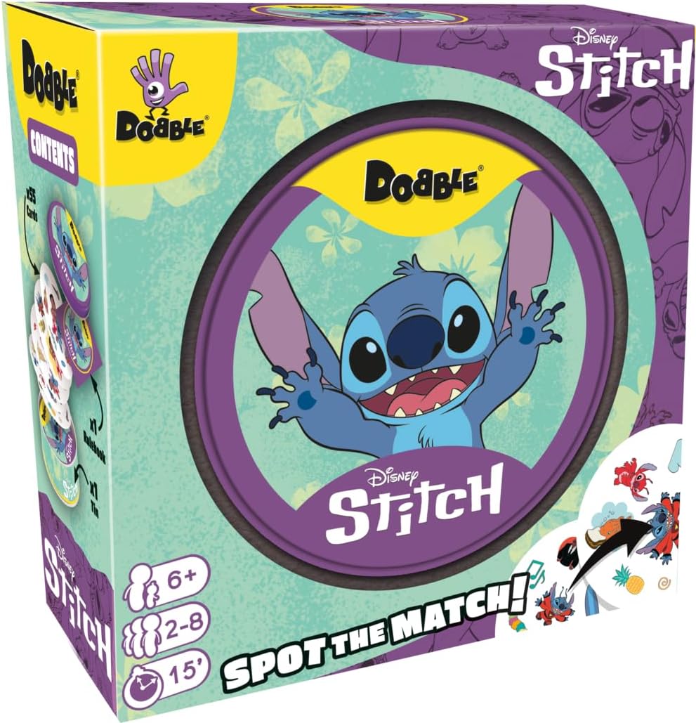 Asmodee Dobble Disney Lilo & Stitch Family Card Game for Ages 6+