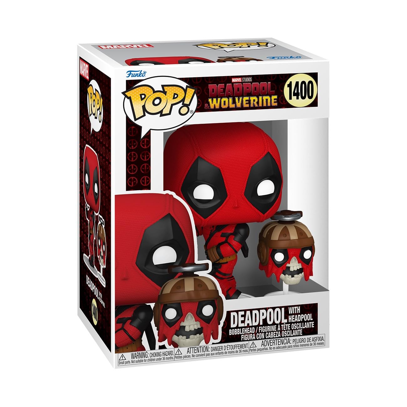 Funko Pop! Deadpool & Wolverine - Deadpool with Headpool Vinyl Figure 9