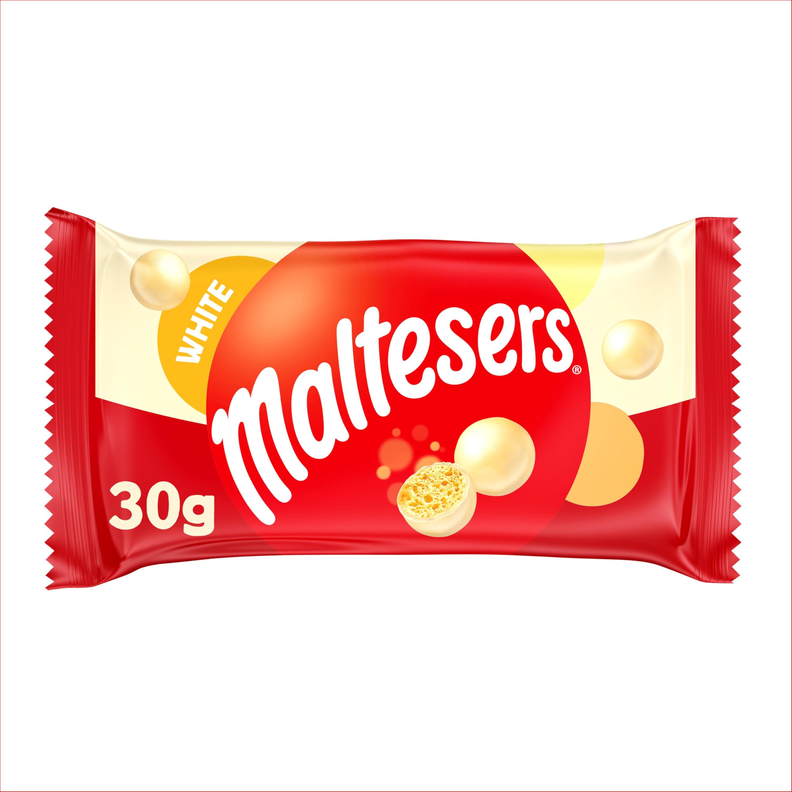 Maltesers White Chocolate & Honeycomb Treats, 25x30g Bags 12