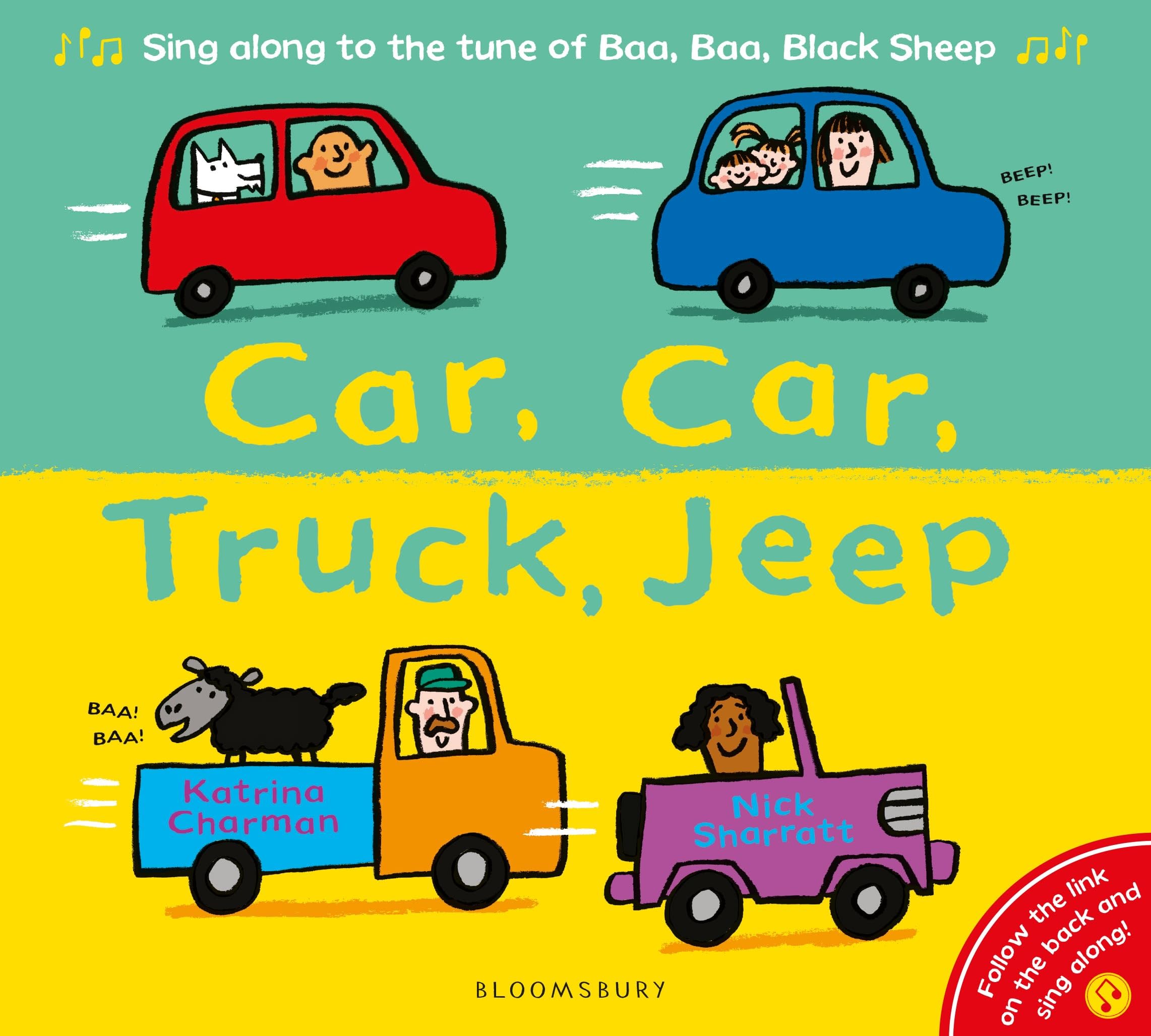 Bloomsbury Car, Car, Truck, Jeep - New Nursery Rhymes Board Book | Ages 1-3