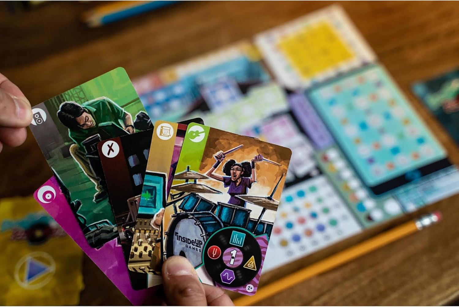 Inside Up Games Draft & Write Records - Music Board Game, Card Drafting, Strategy Game 3