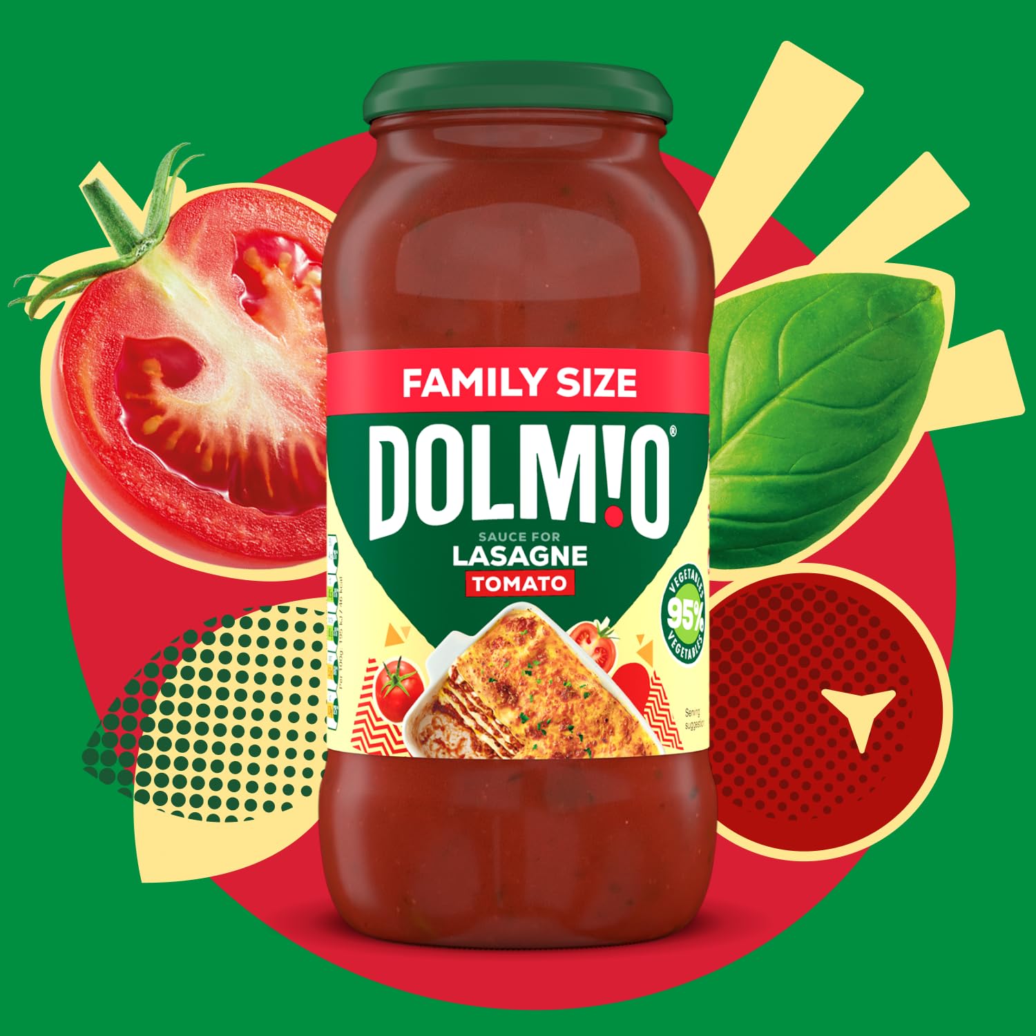 Dolmio Lasagne Red Tomato Sauce Family Size Jar 675g 3