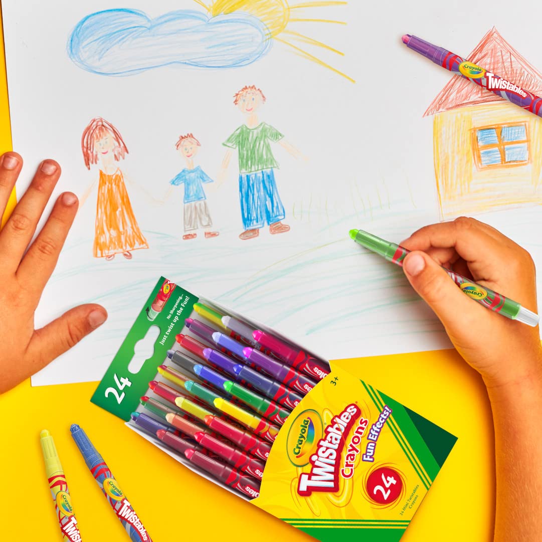 CRAYOLA Twistables Special Effects Crayons - 24 Pack | No Sharpening Needed | Ages 3+ 6