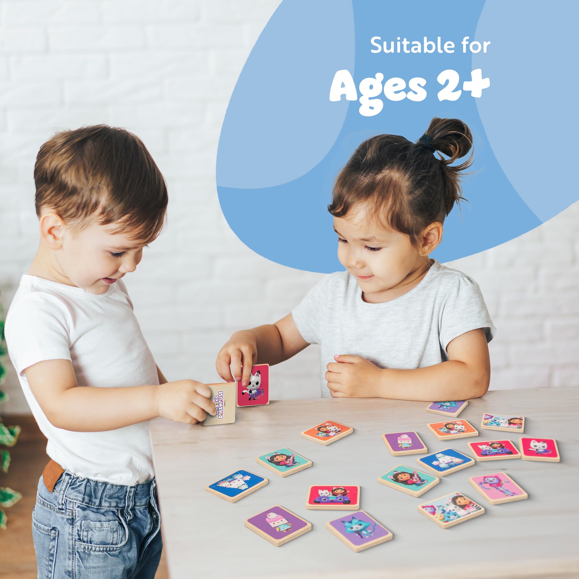 Gabby's Dollhouse Memory Game - Matching Card Game with Gabby & Friends