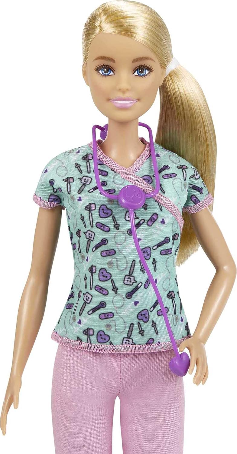 Barbie Nurse Doll - Medical Role Play for Kids 3 Years and Up 4