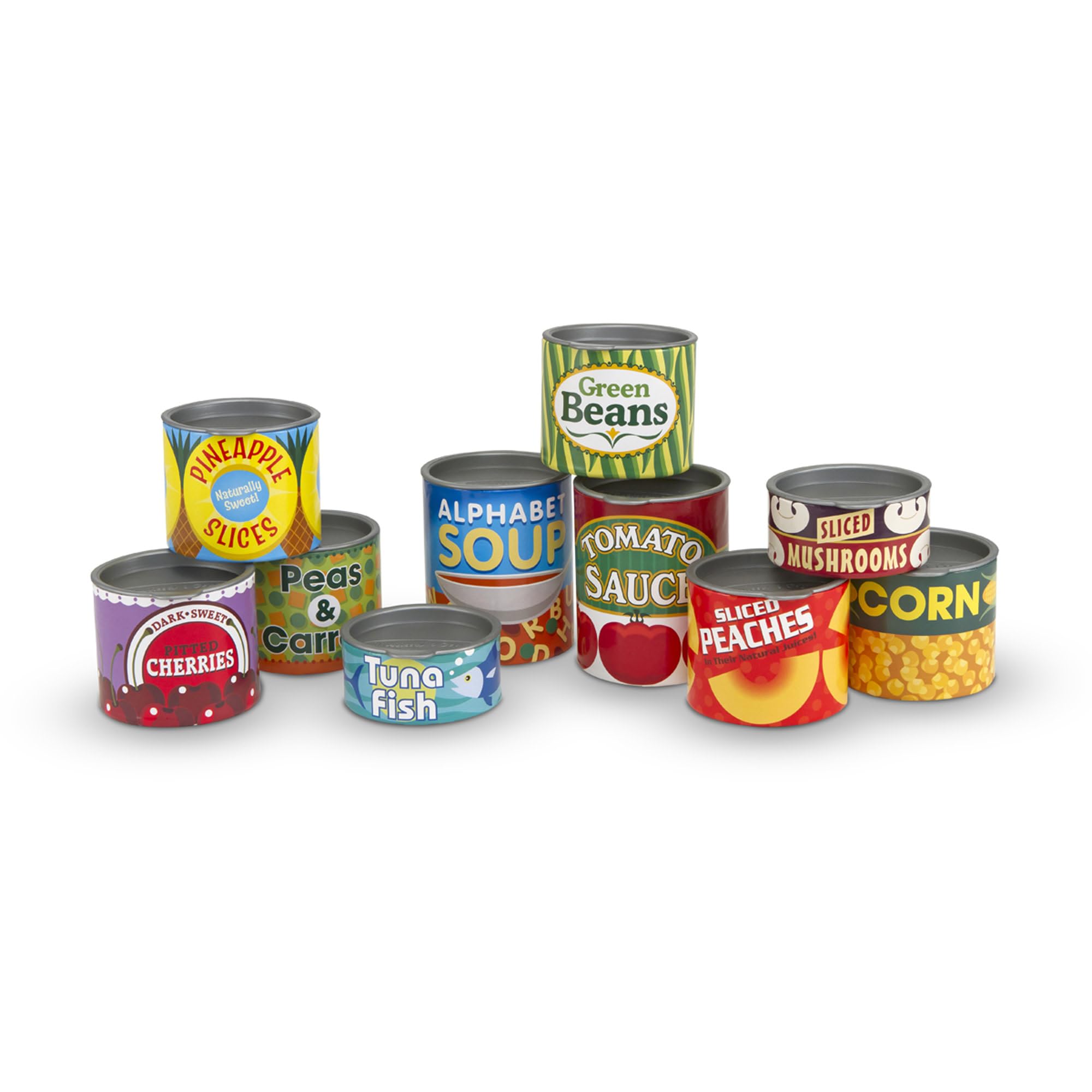 Melissa & Doug Let's Play House Grocery Cans - Pretend Play Food Set | Ages 3+