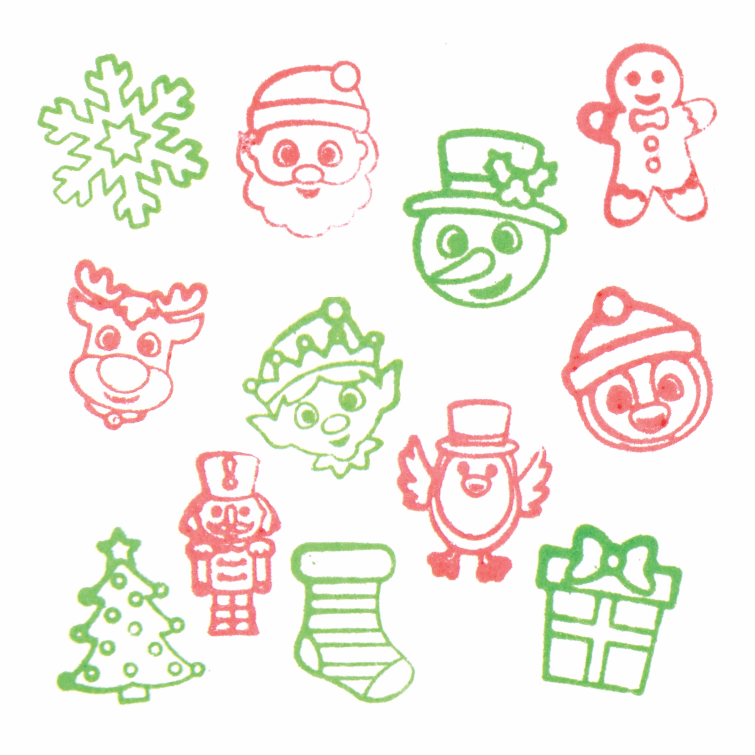 Baker Ross Christmas Self-Inking Stampers - Pack of 12, Ages 3+ 3