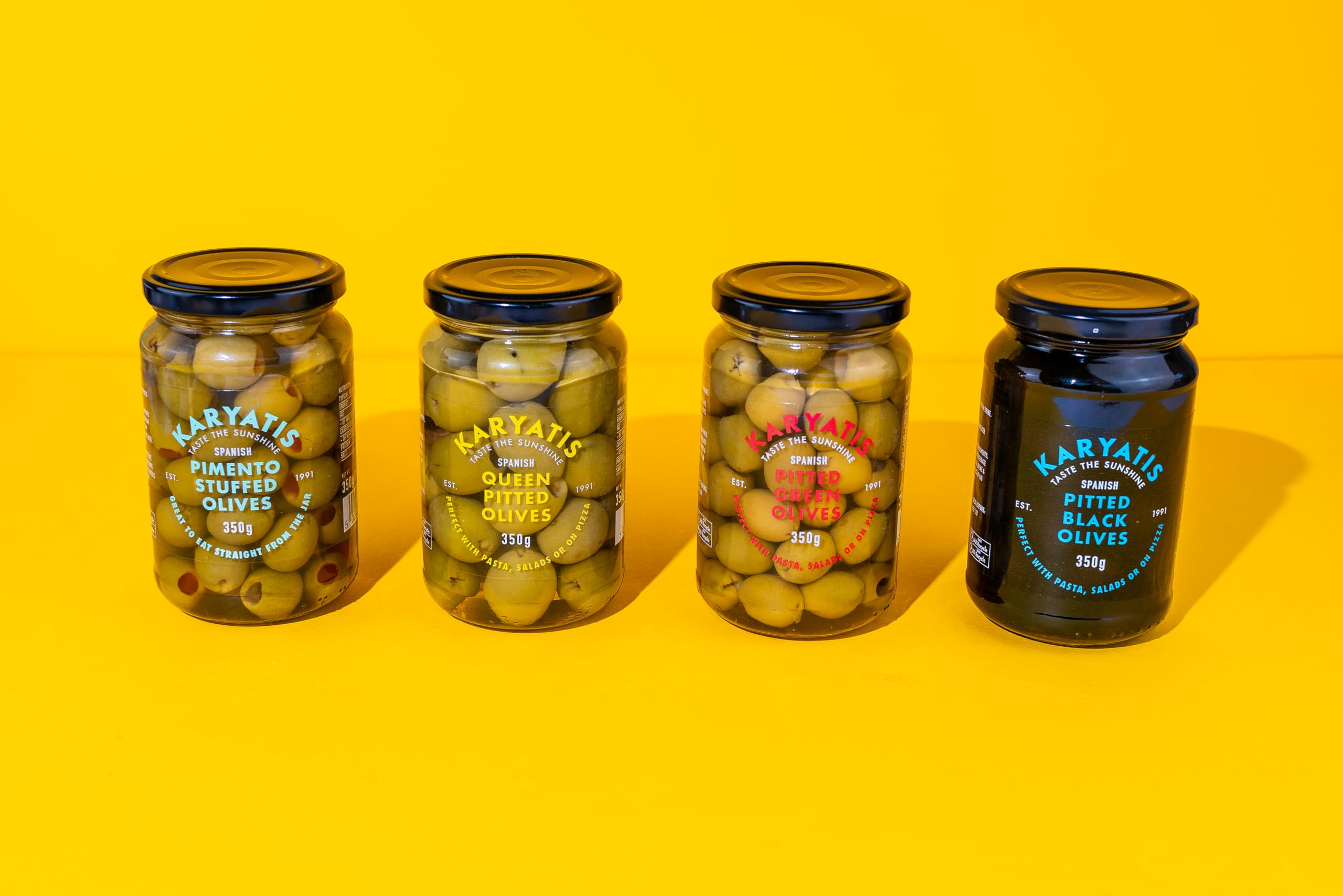 Karyatis Green Pitted Manzanilla Olives in Brine, Glass Jar, 907g 5