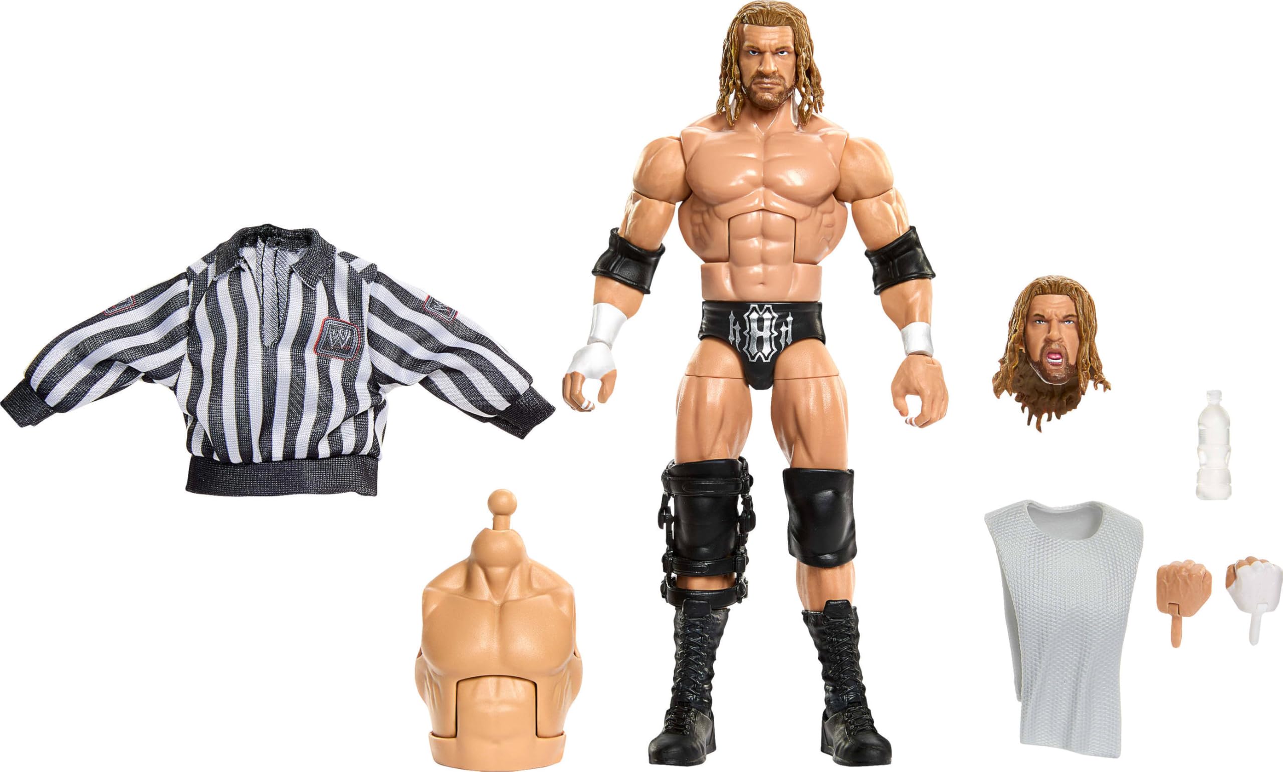 Mattel WWE Elite Collection Action Figure - Triple H | Interchangeable Parts | 7.1654 inches 1