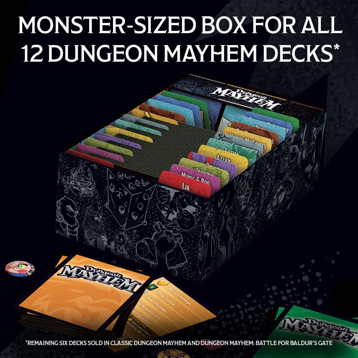 Dungeons & Dragons Monster Madness Dedicated Deck Card Game | Supports 2-6 Players 3