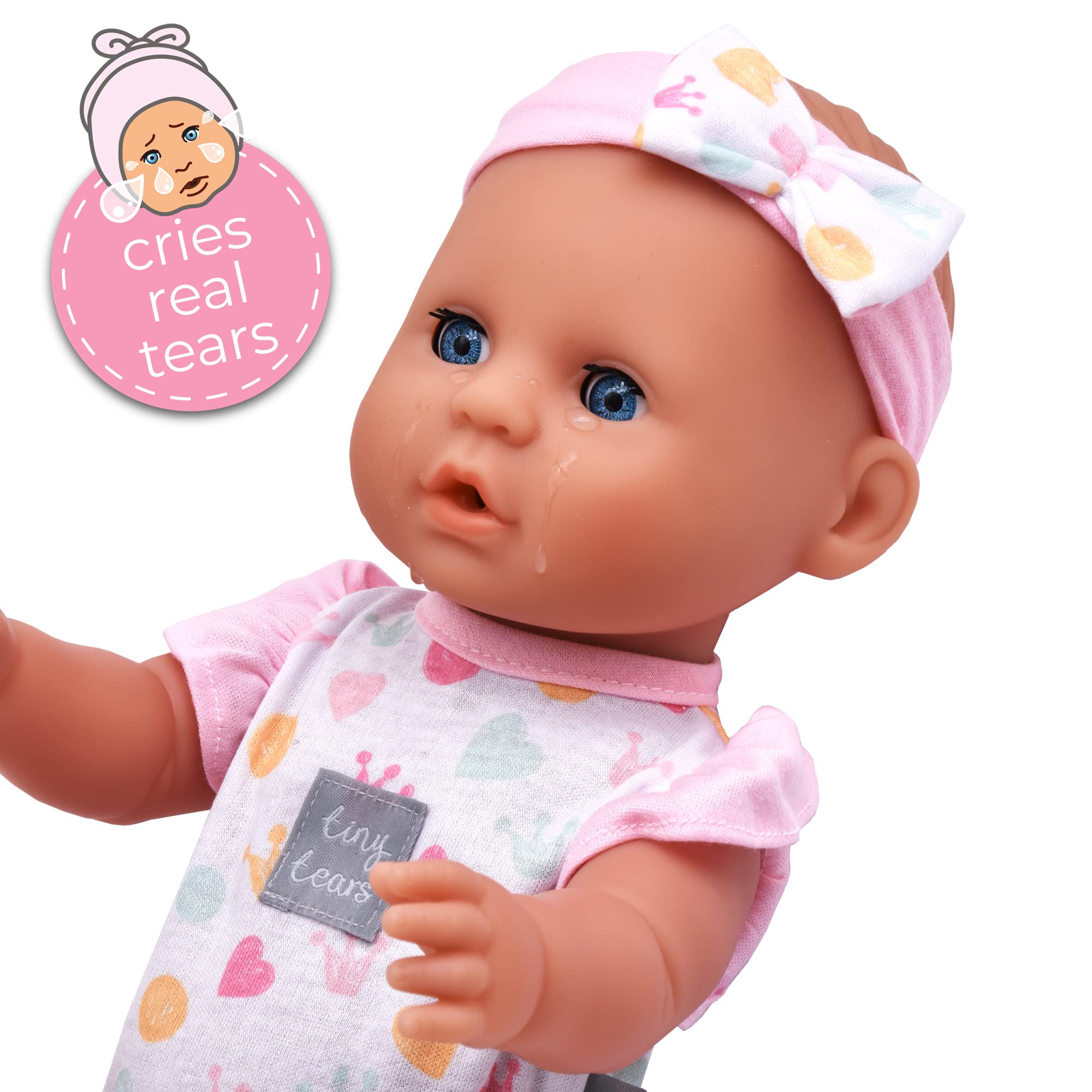Tiny Tears Baby Classic - 38cm Crying and Wetting Doll with Accessories 3