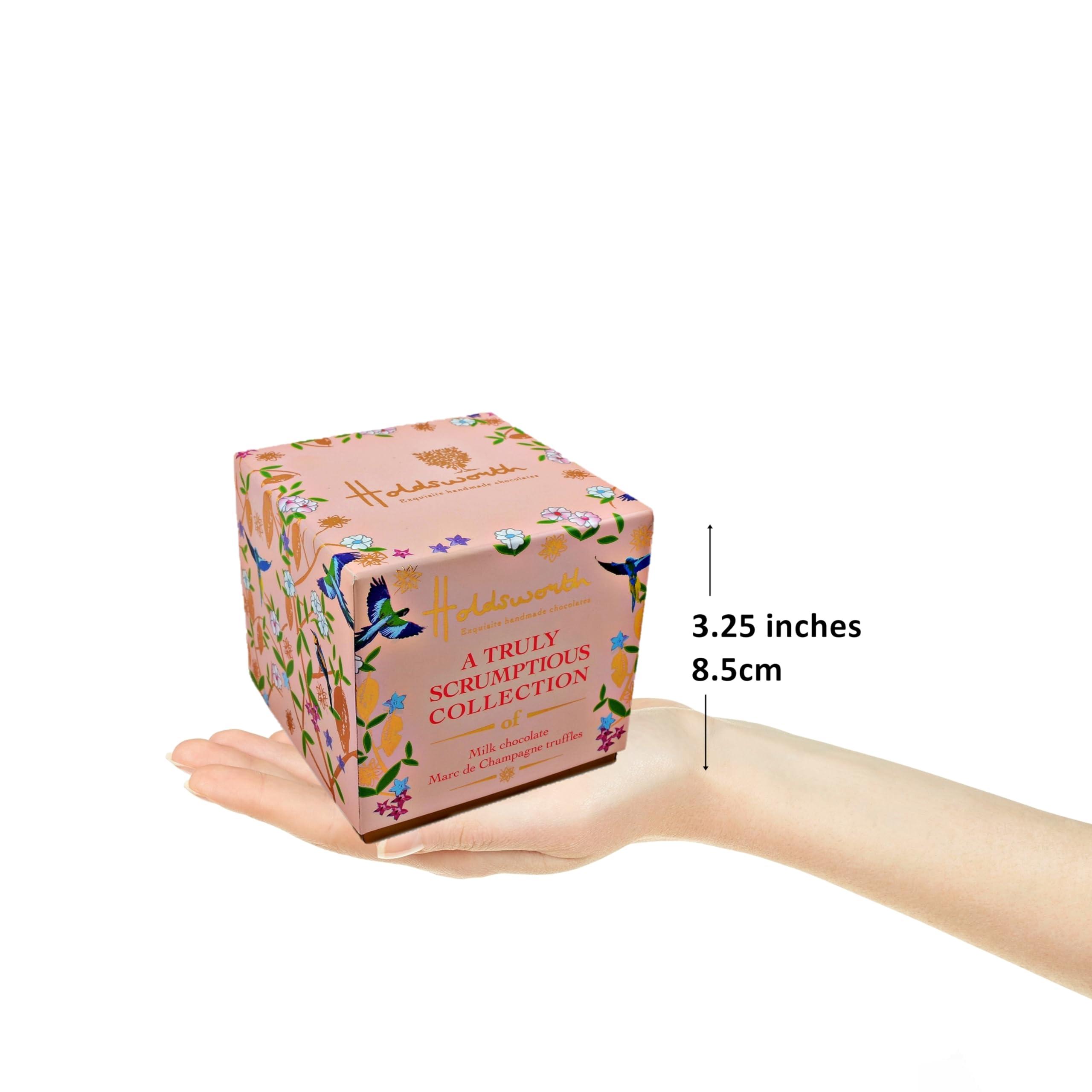 Holdsworth Chocolates Classics - Marc de Champagne Handmade Milk Chocolate Truffles 100g