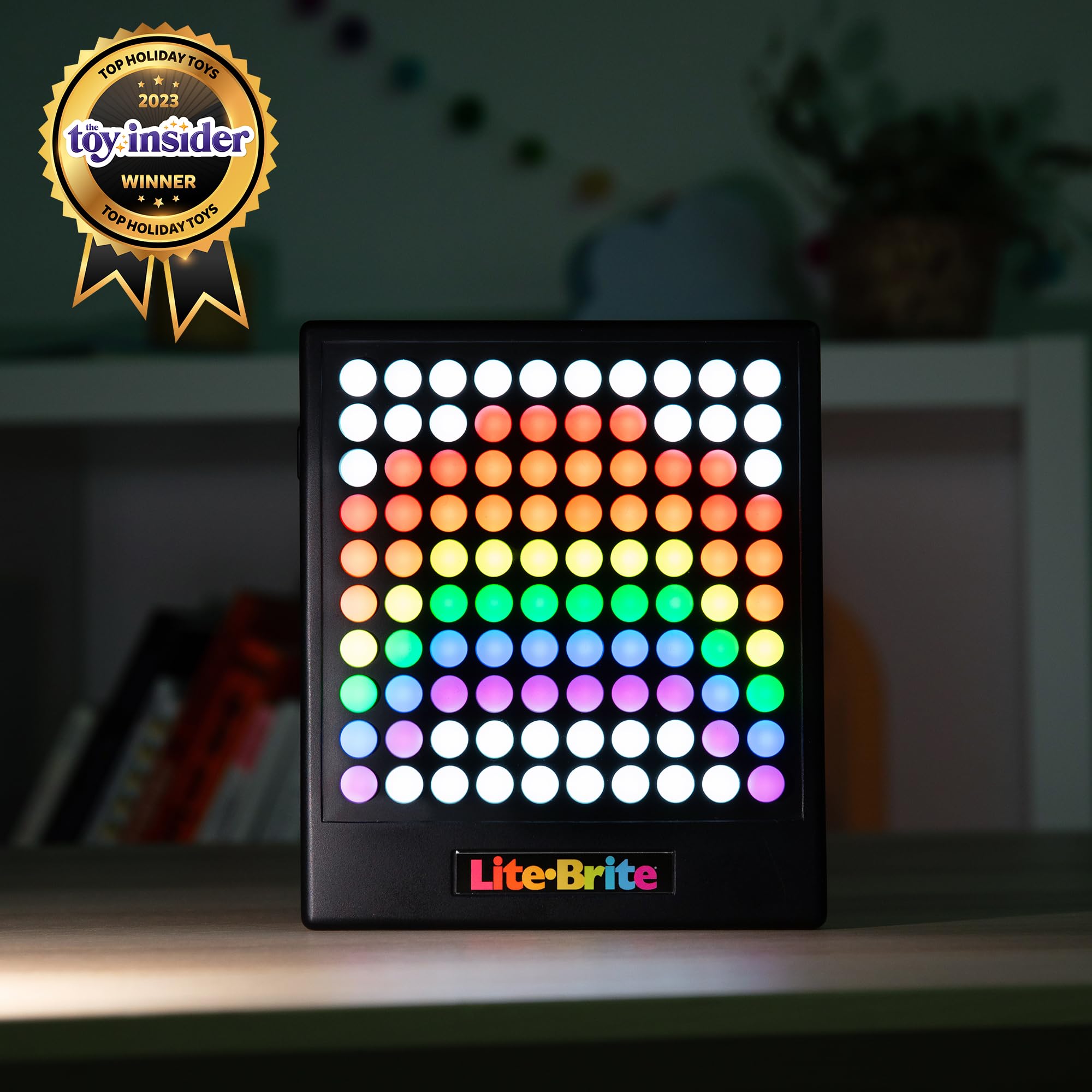 Lite Brite Basic Fun LED Light Up Drawing Board - 7 Colors, 5 Animations | Ages 6+ 7