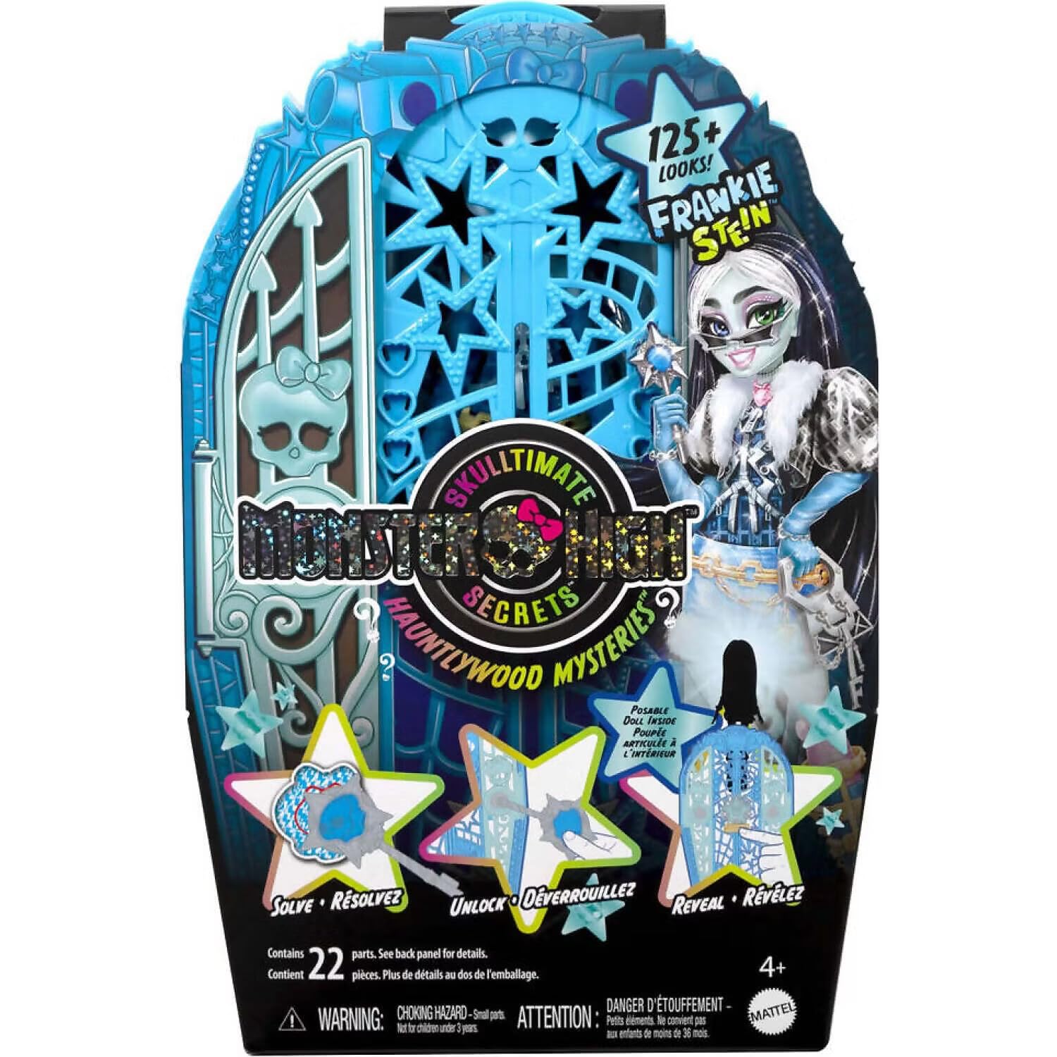 Monster High Skulltimate Secrets Doll and Accessories Set, Frankie Stein | 125+ Outfits | Ages 4+ 2